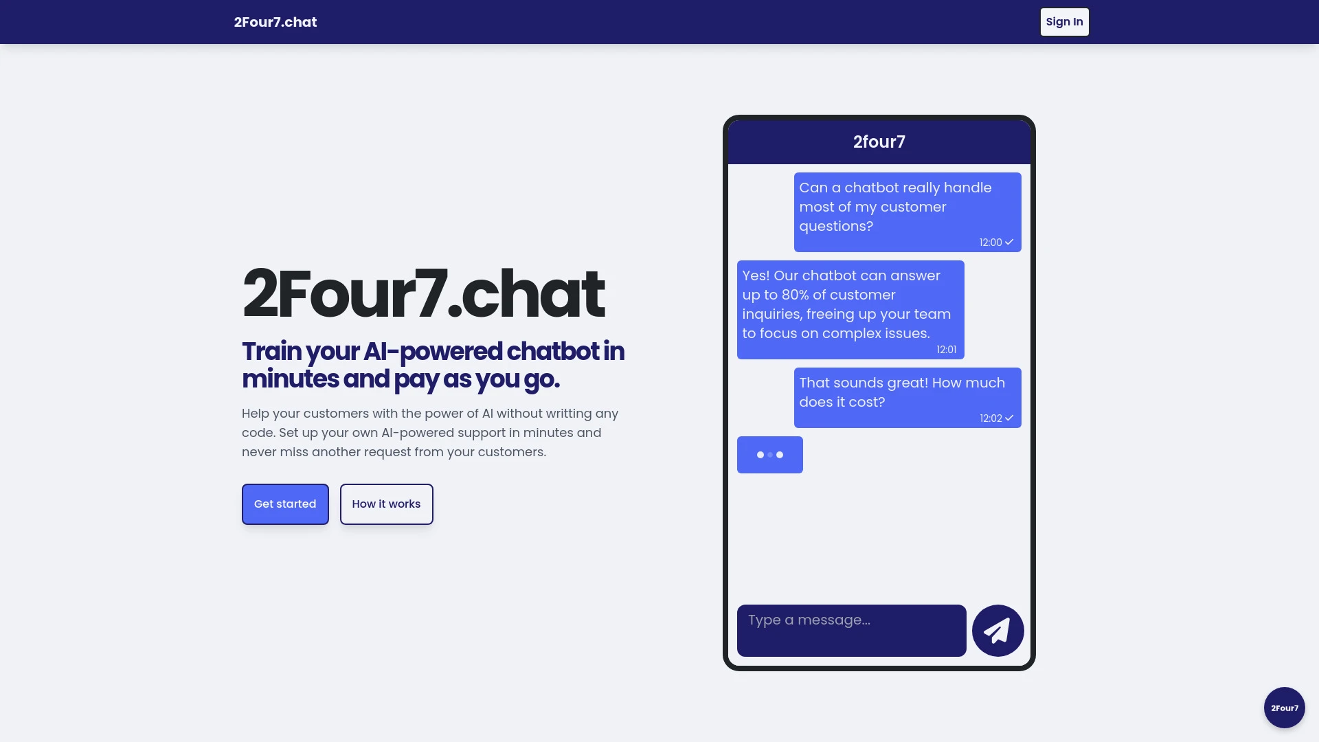 2Four7 website preview