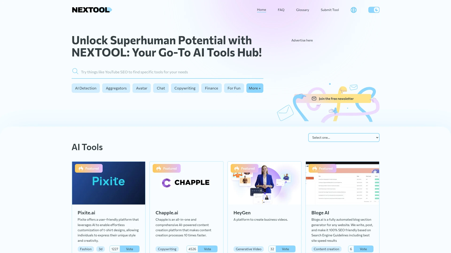 NEXTOOL website preview