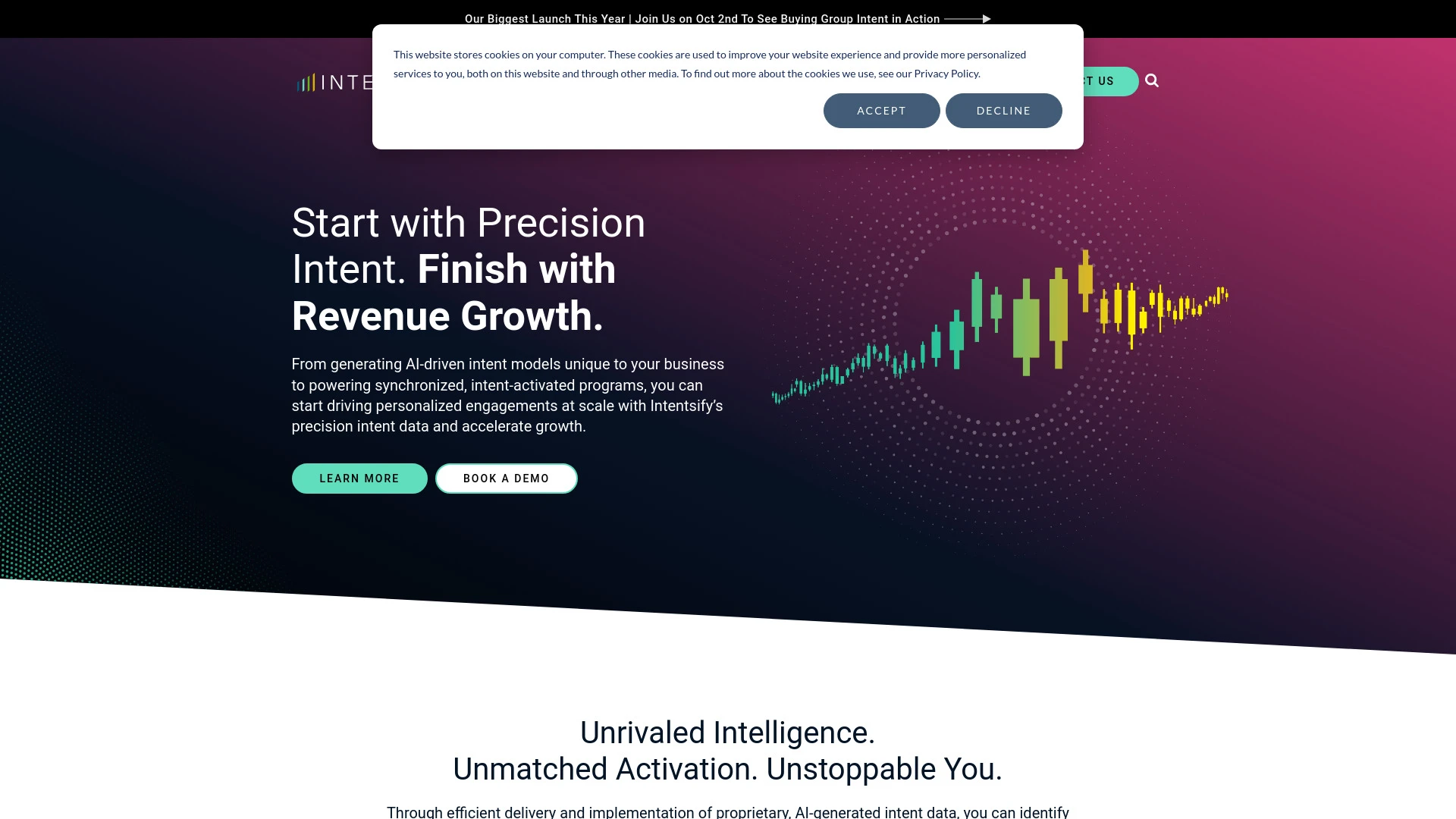 Intentsify website preview