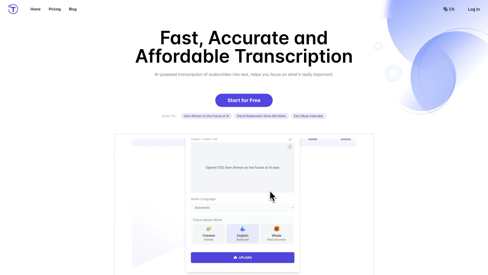 Yescribe.ai website preview