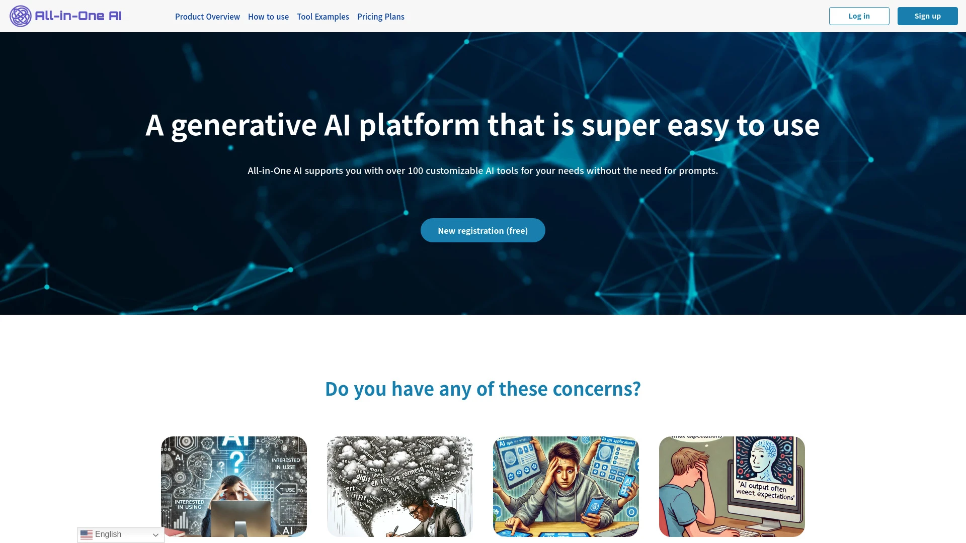 All-in-One AI website preview