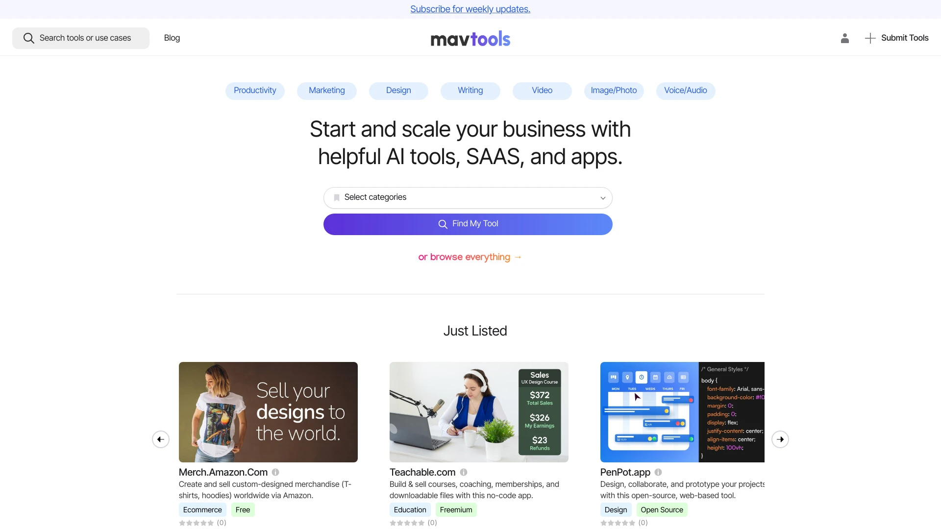 MavTools website preview