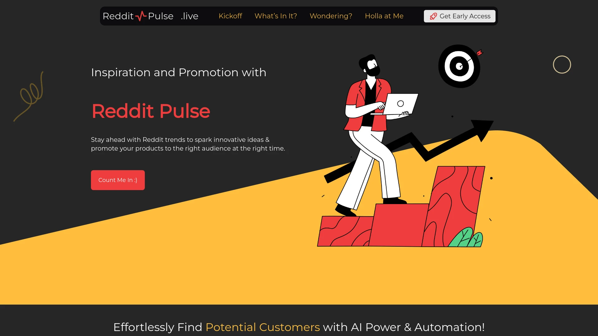 Reddit Pulse website preview