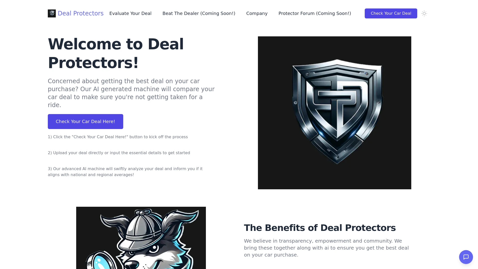 Deal Protectors website preview