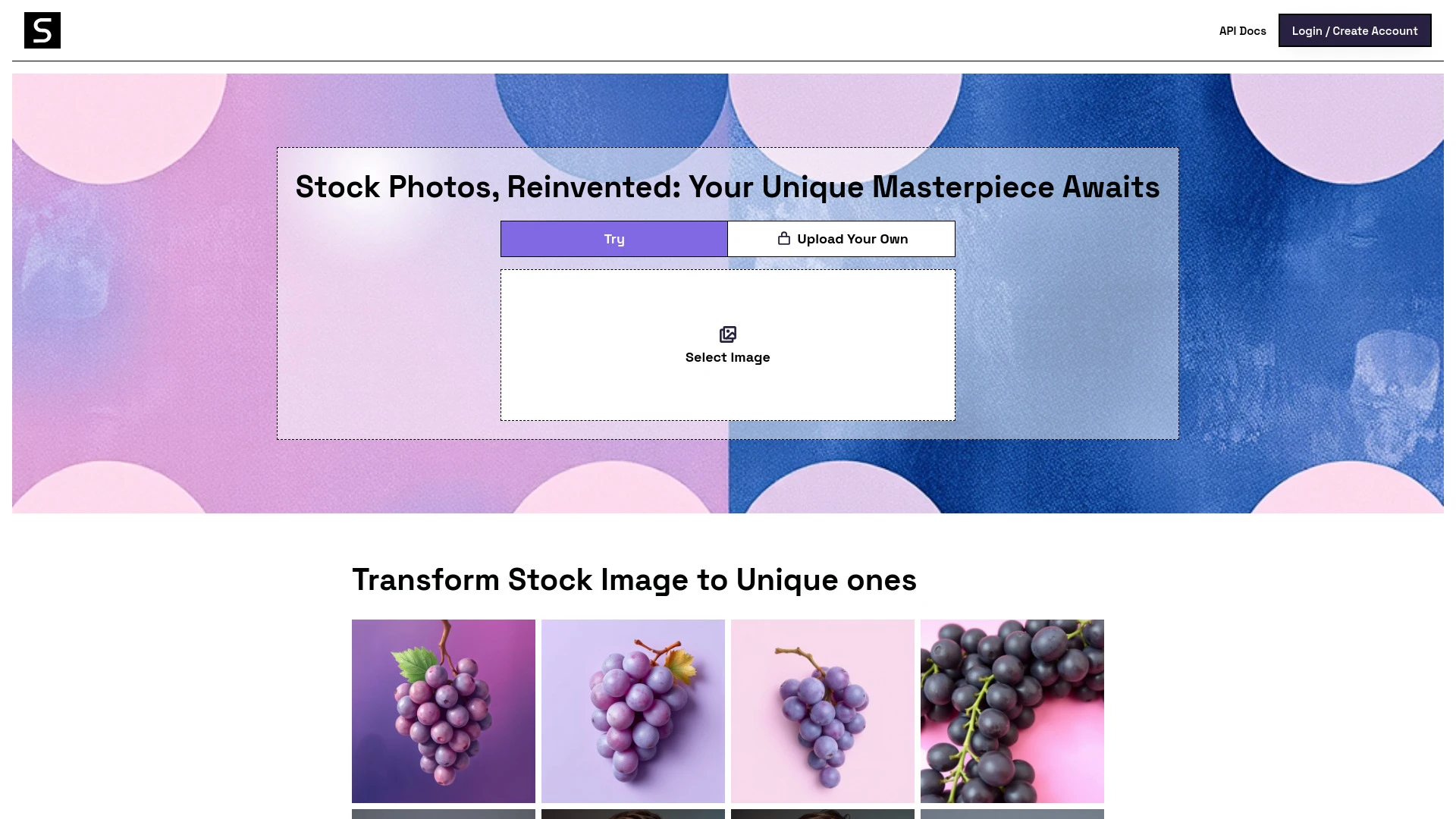 StockPhoto website preview