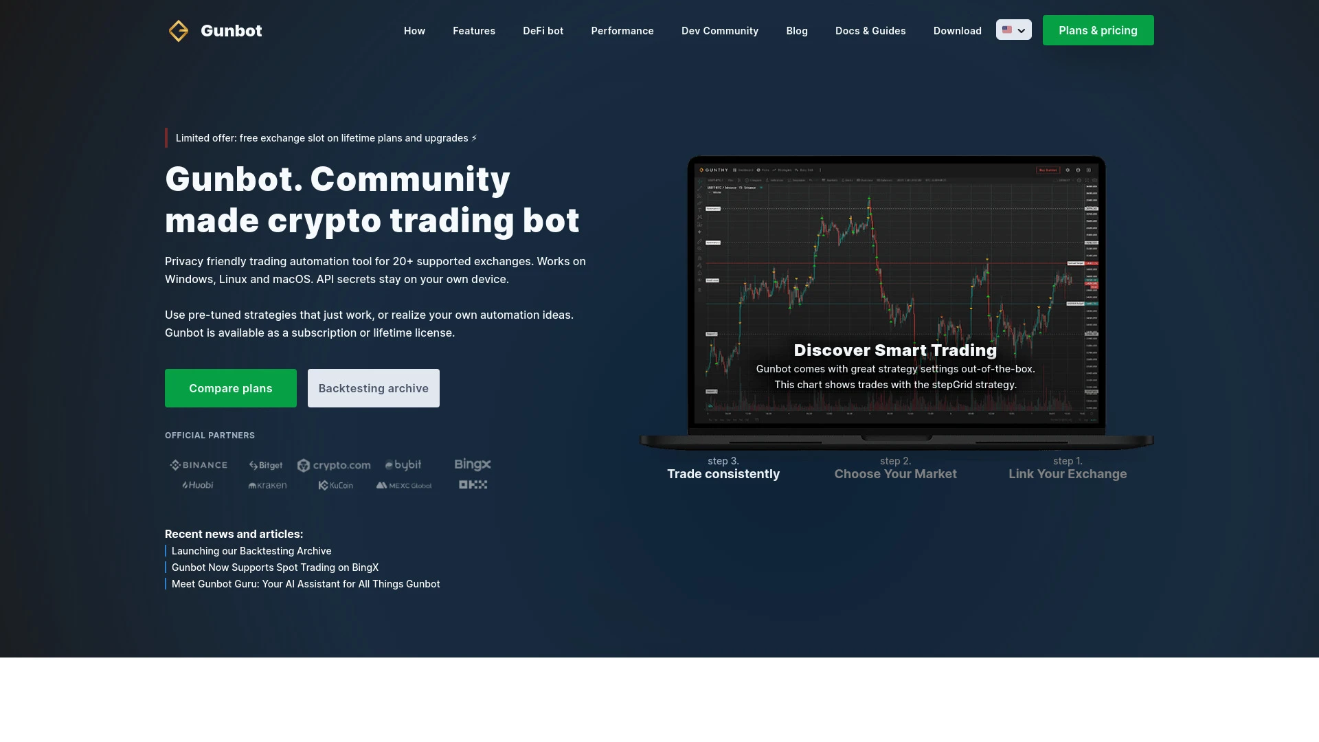 Gunbot website preview