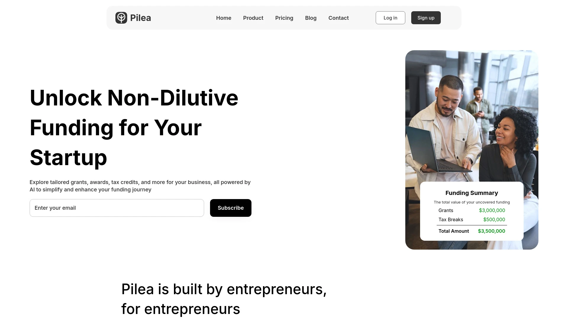 Pilea website preview