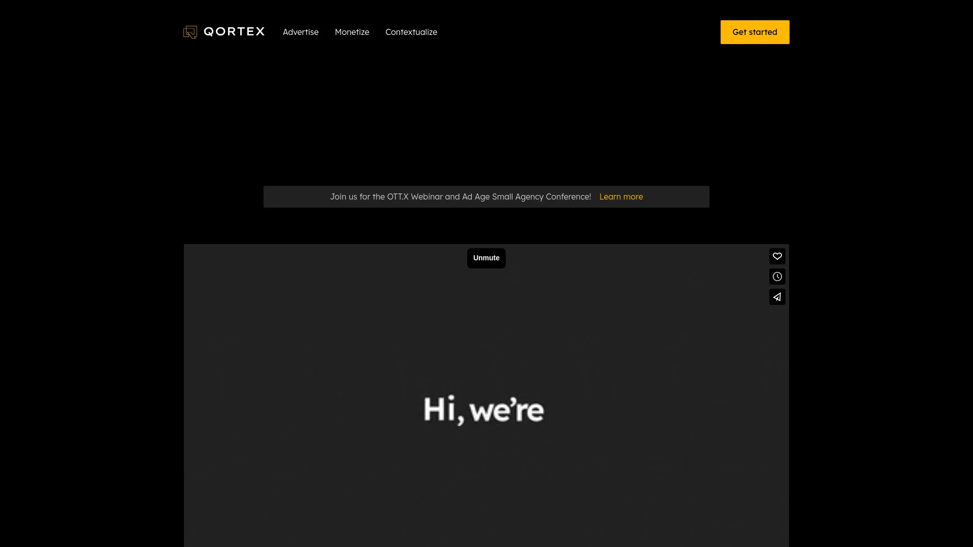 Qortex AI website preview