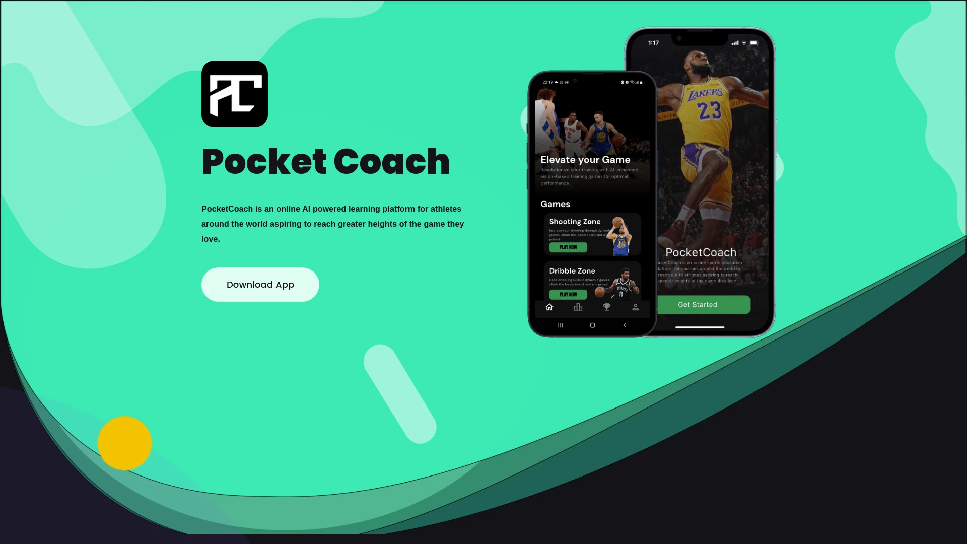 PocketCoach website preview