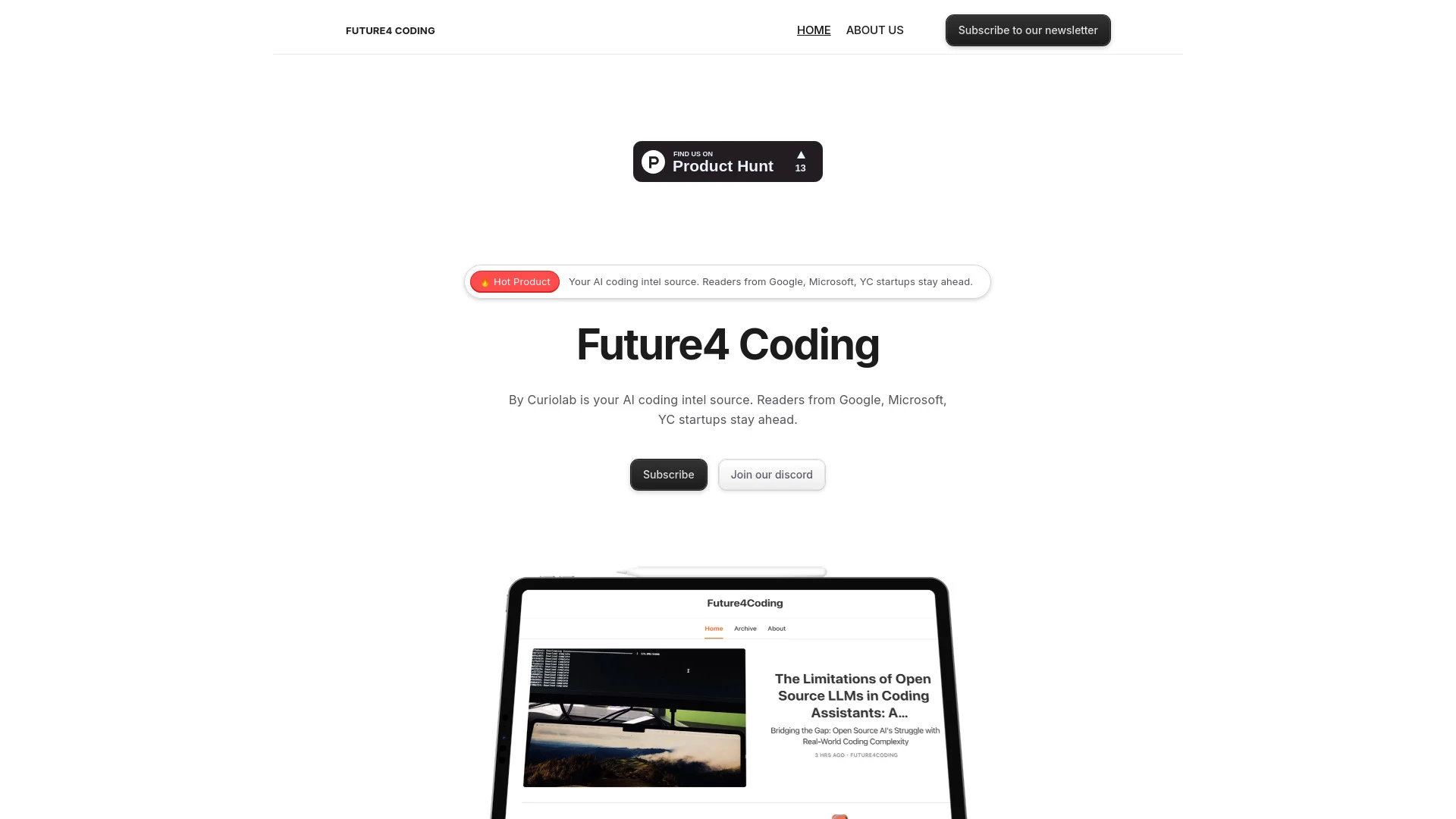 Future4 Coding website preview