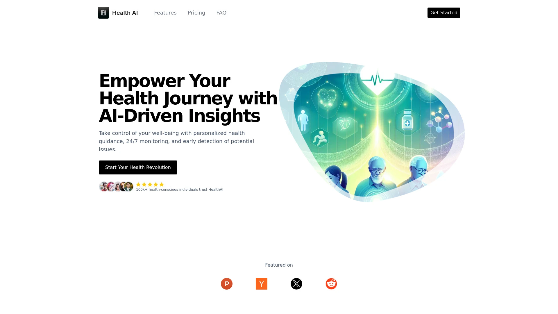 Health AI website preview