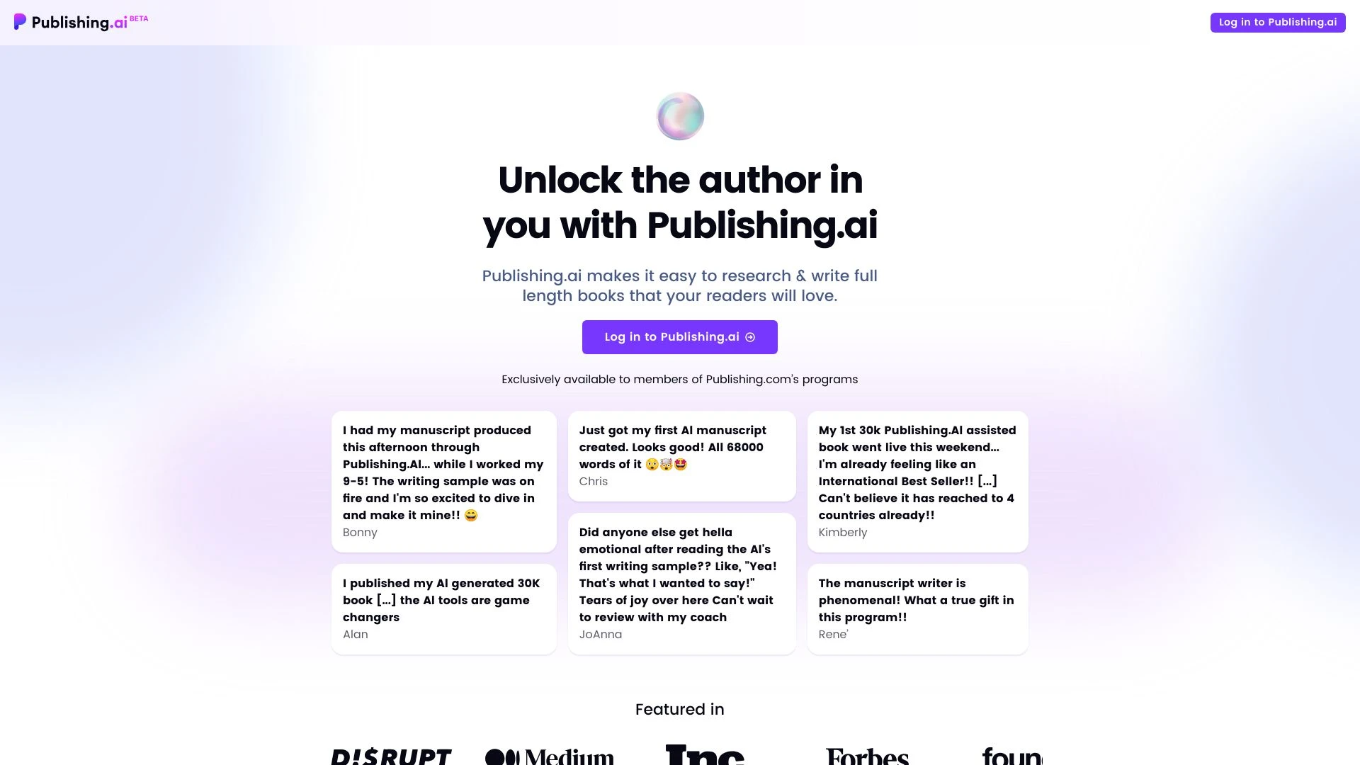 Publishing AI website preview