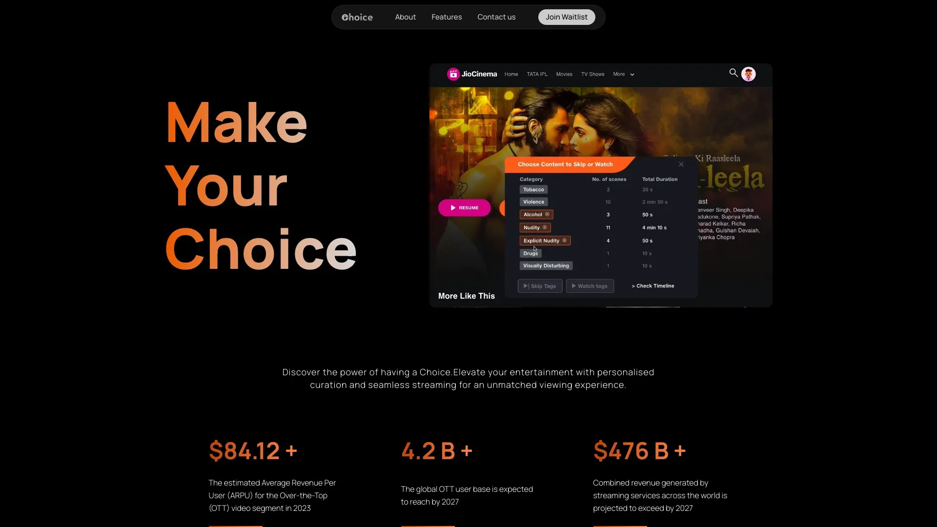 Choice AI website preview