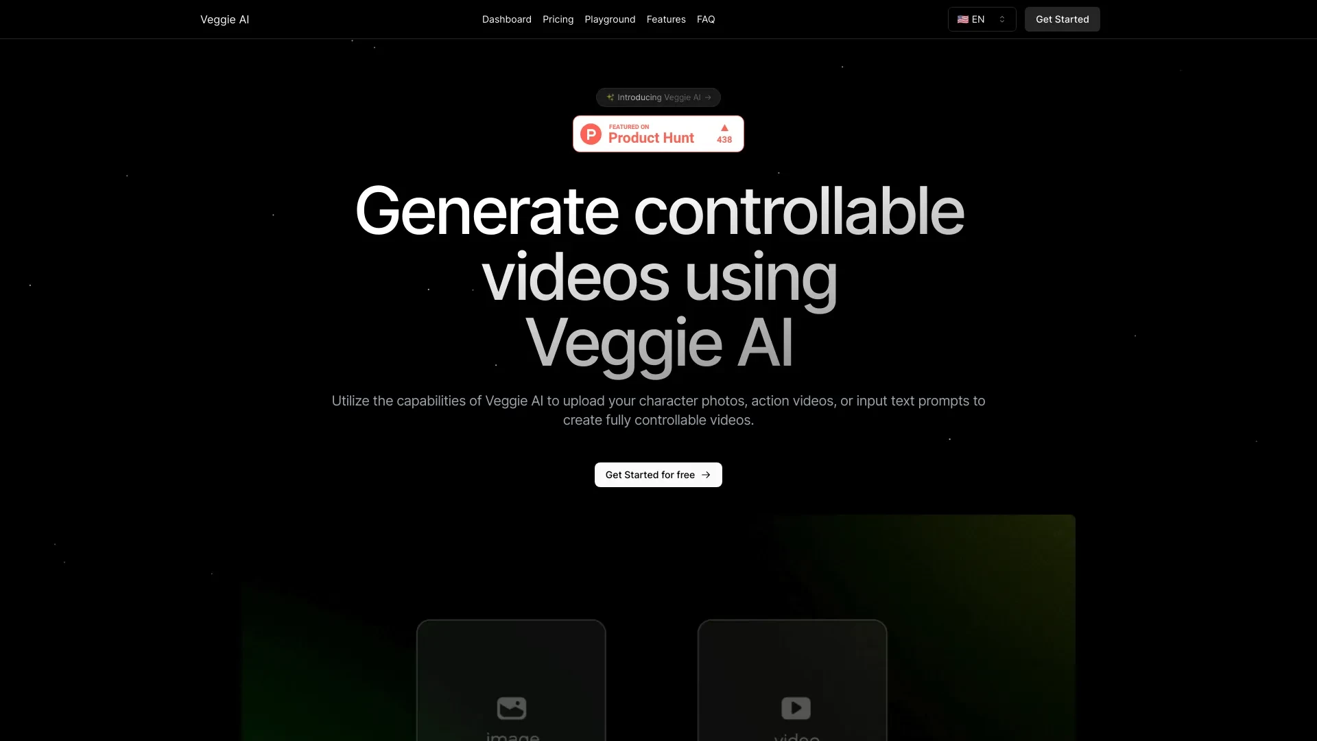 Veggie AI website preview