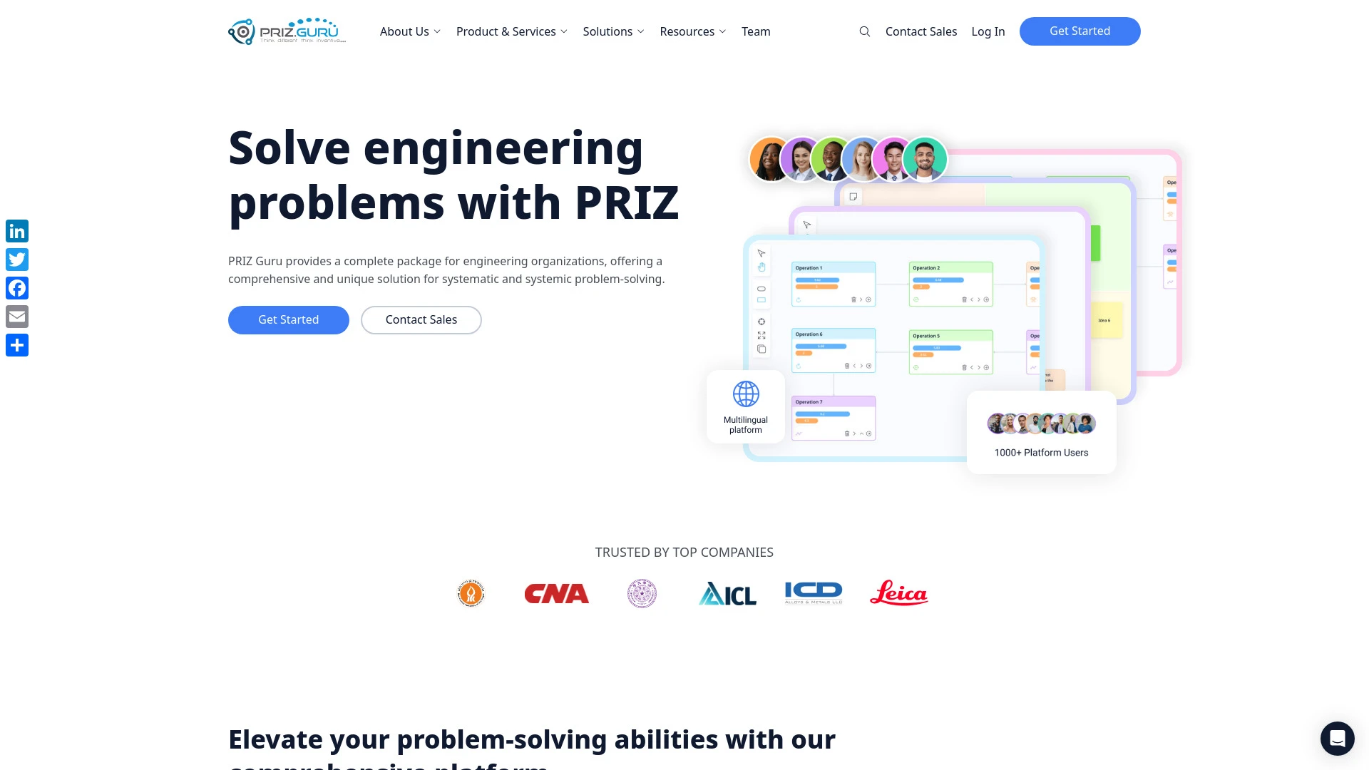 PRIZ Guru website preview