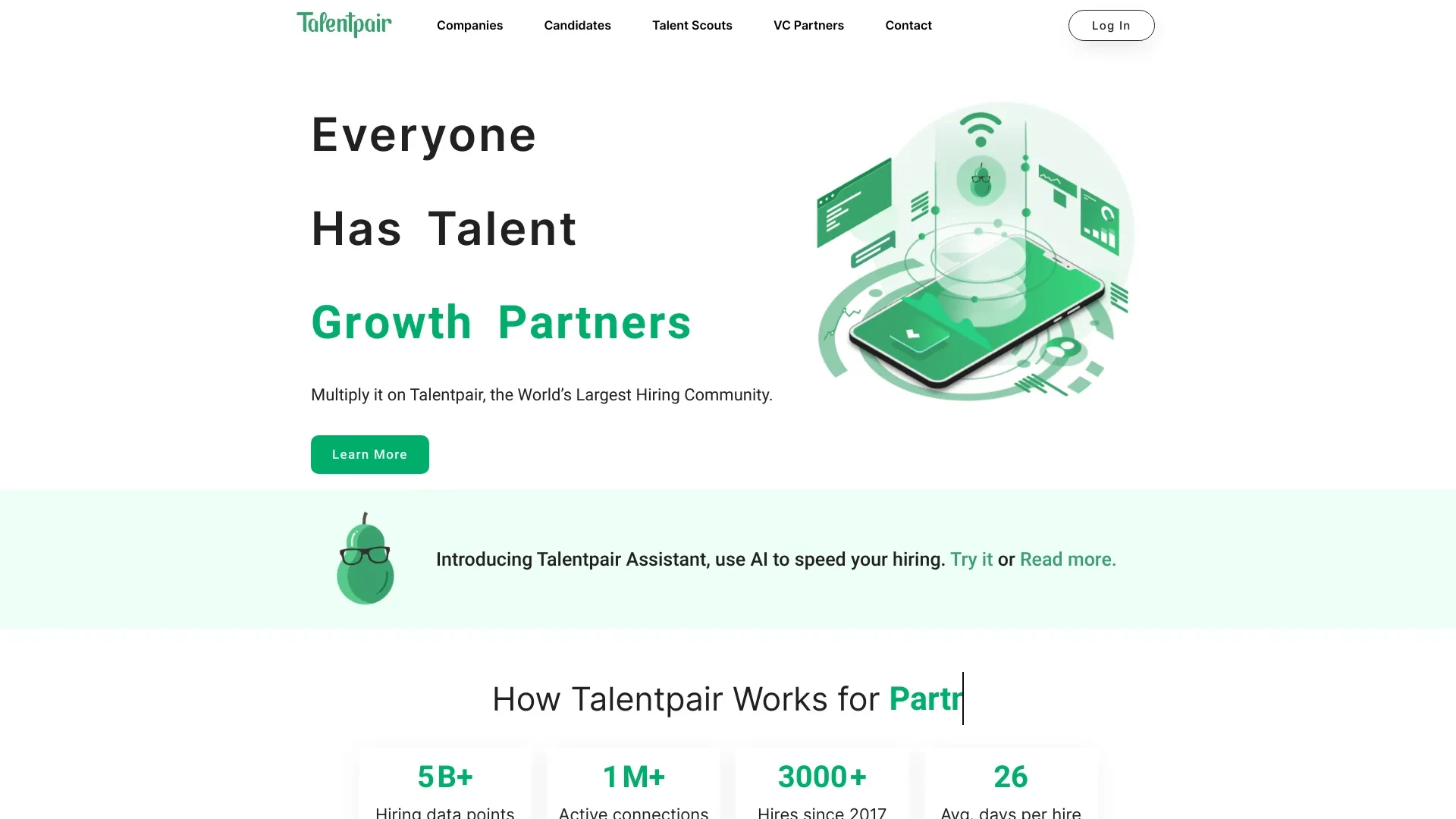 Talentpair website preview