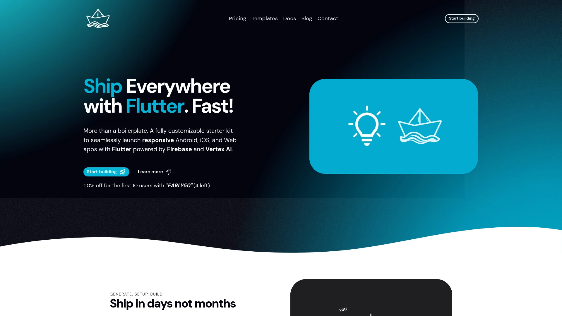 ShipFlutter website preview