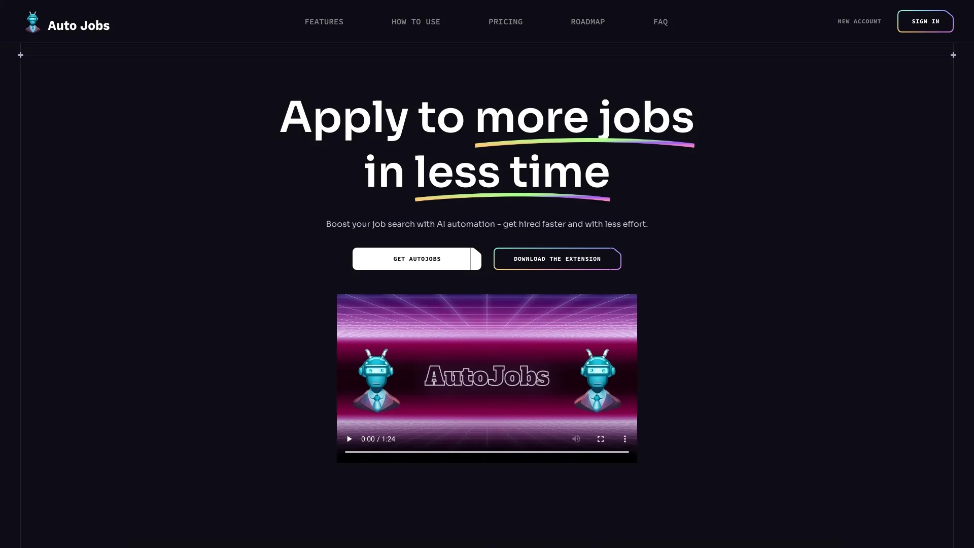 Auto Jobs website preview