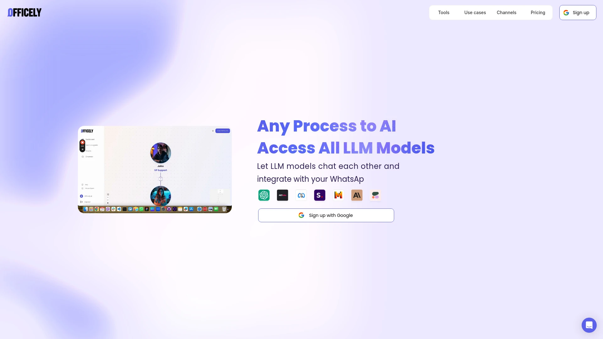 Officely AI website preview