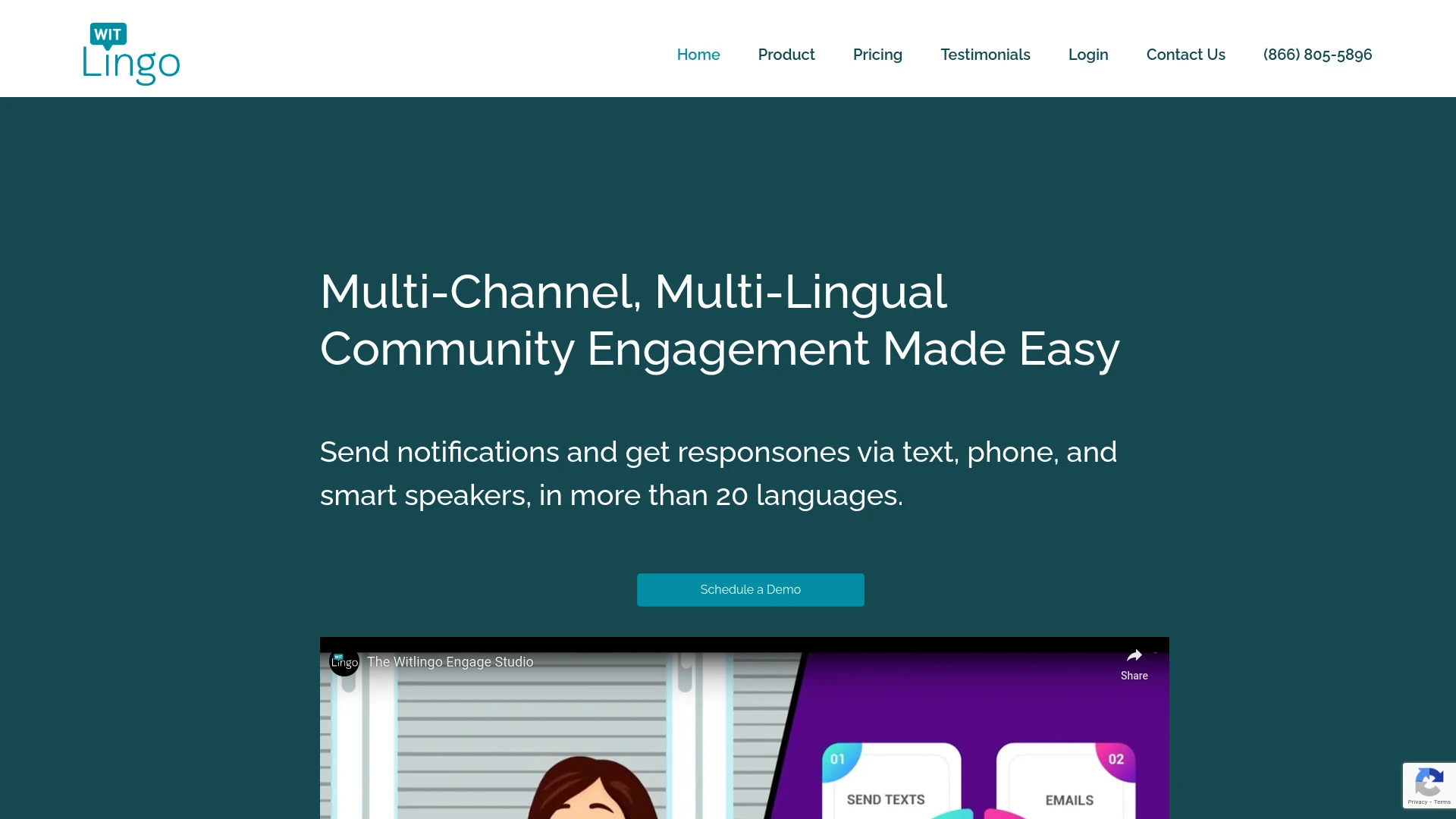 Witlingo website preview