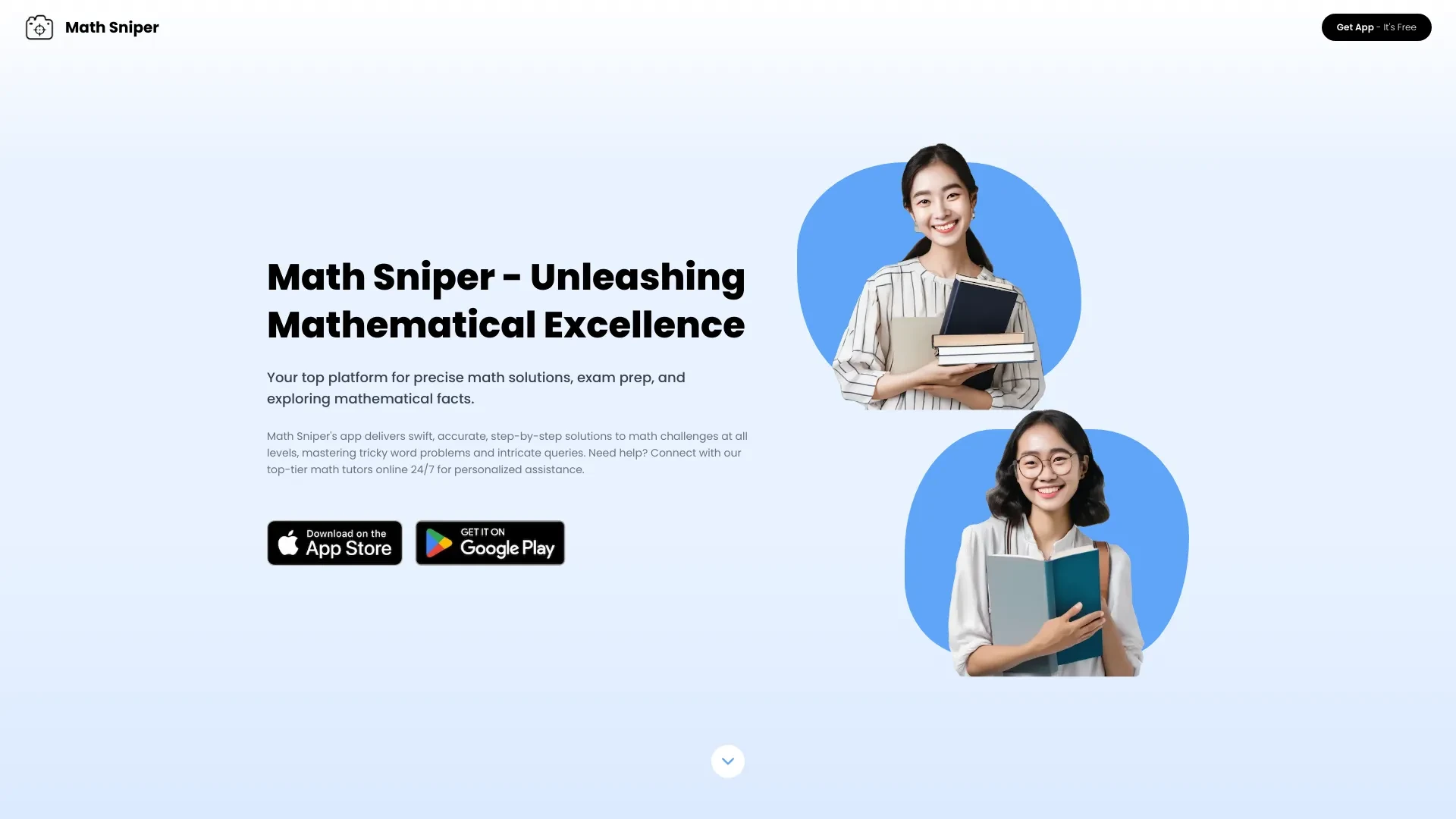 Math Sniper website preview