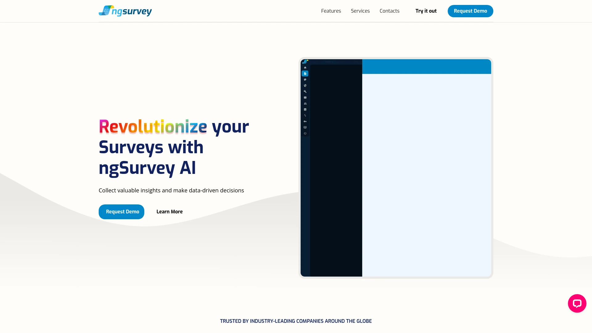 ngSurvey AI website preview