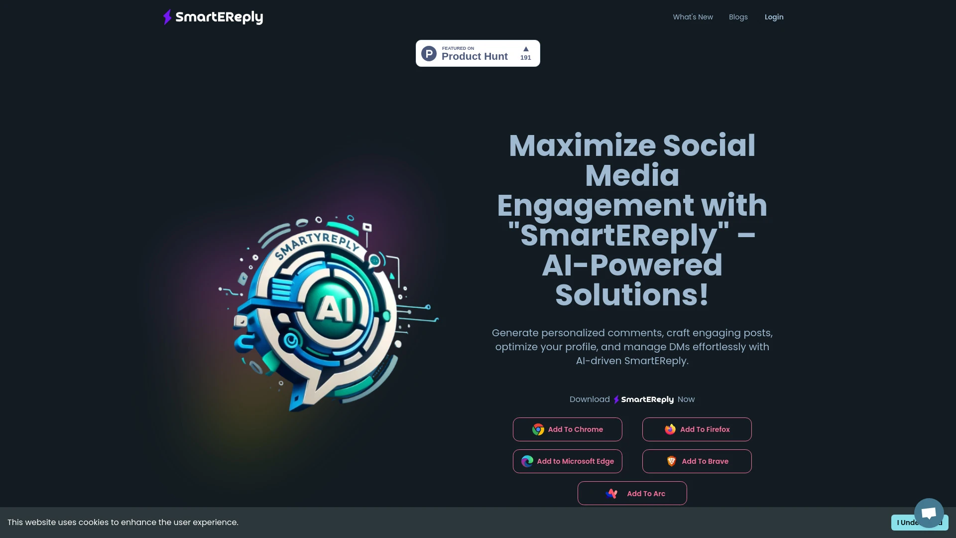 SmartEReply website preview