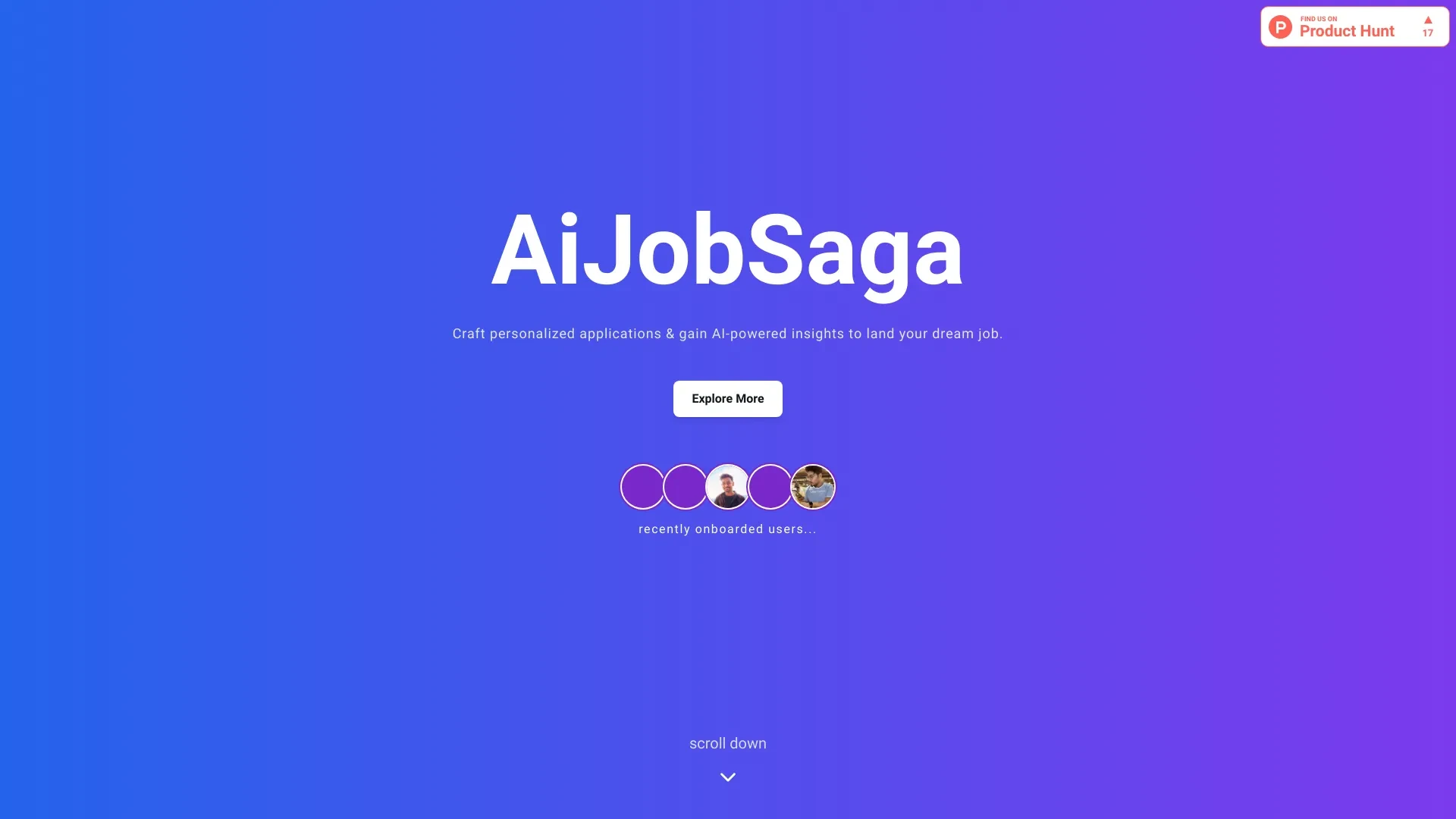 AiJobSaga website preview