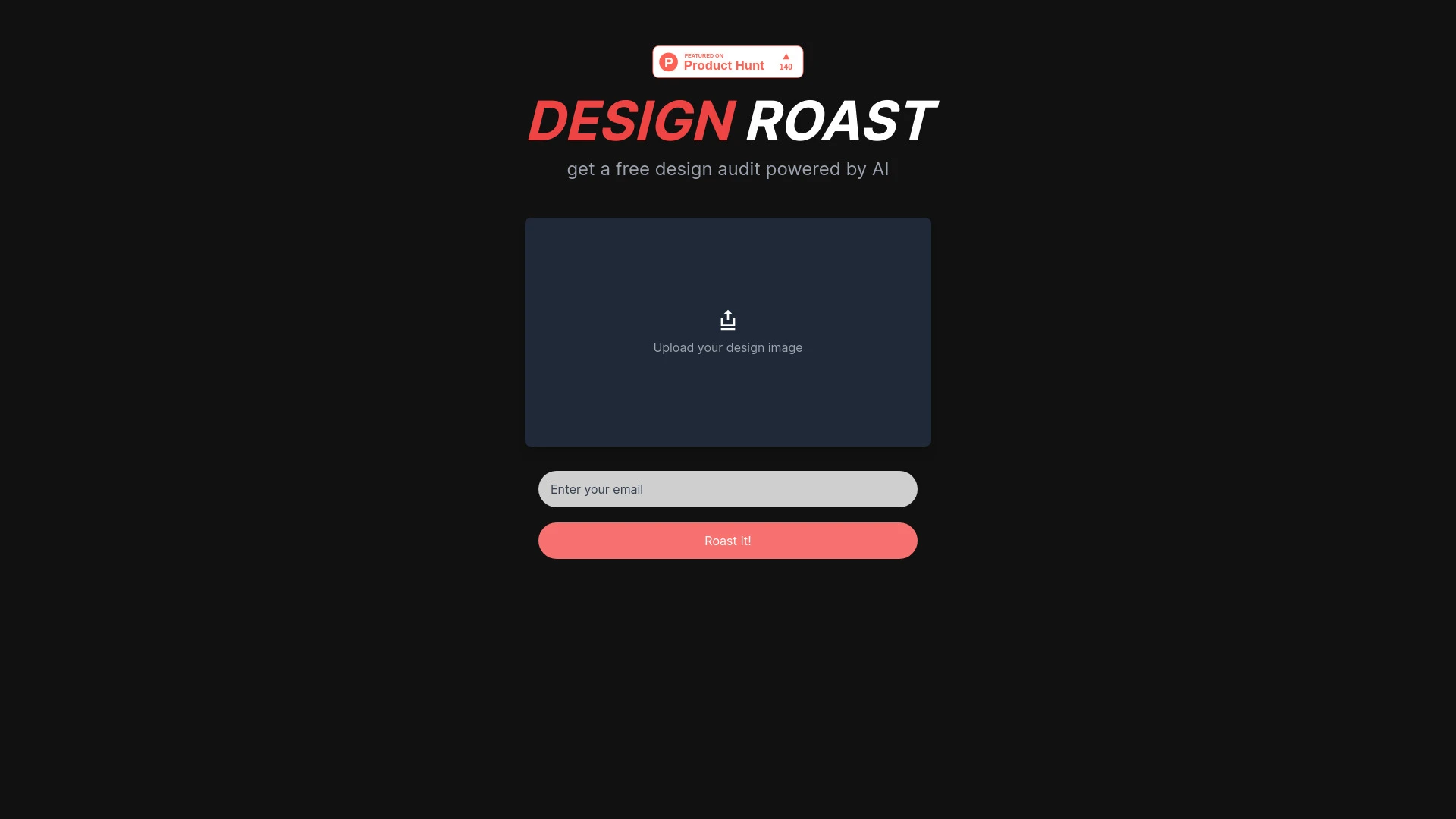 Roast My Design website preview