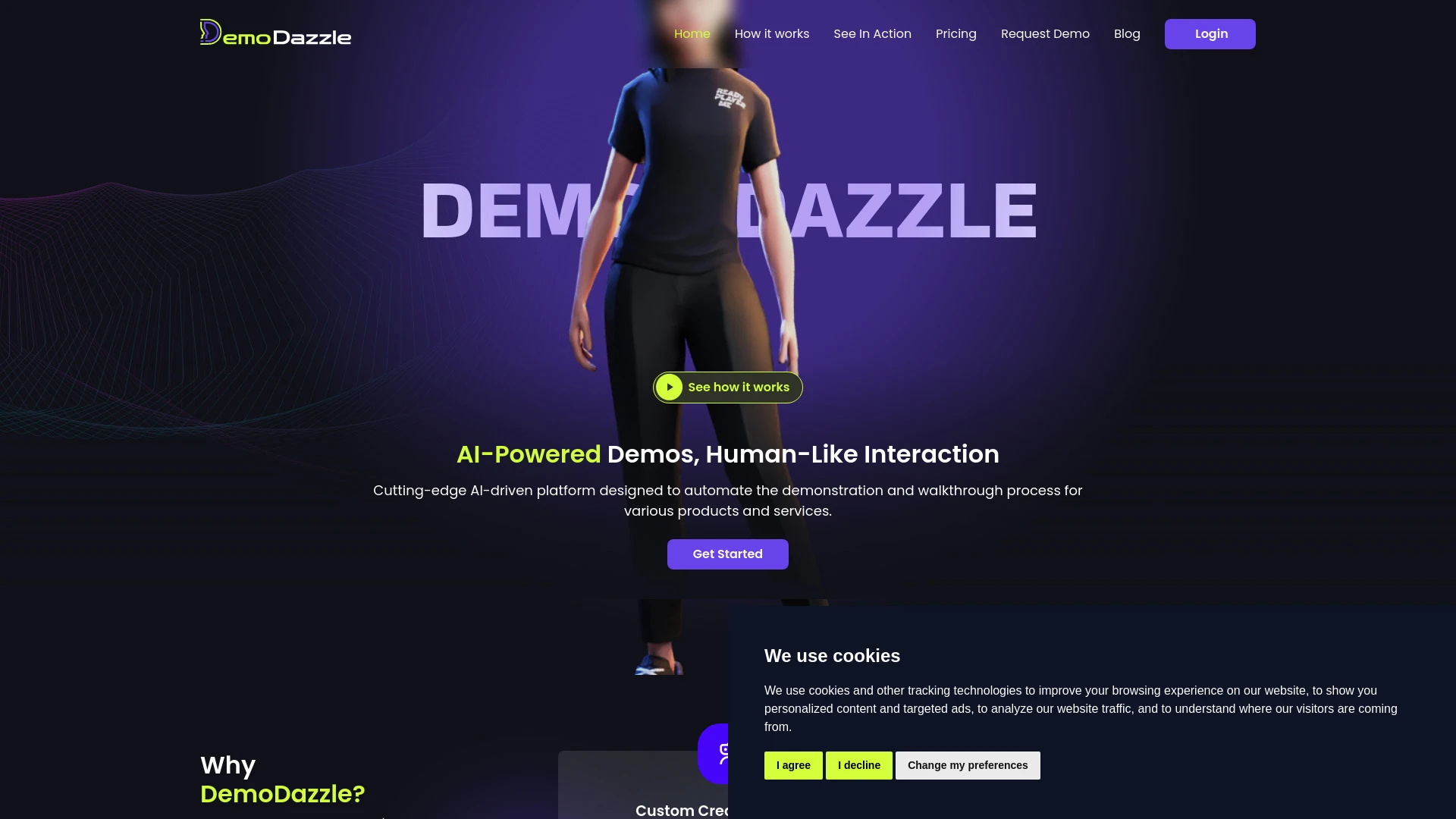 DemoDazzle website preview