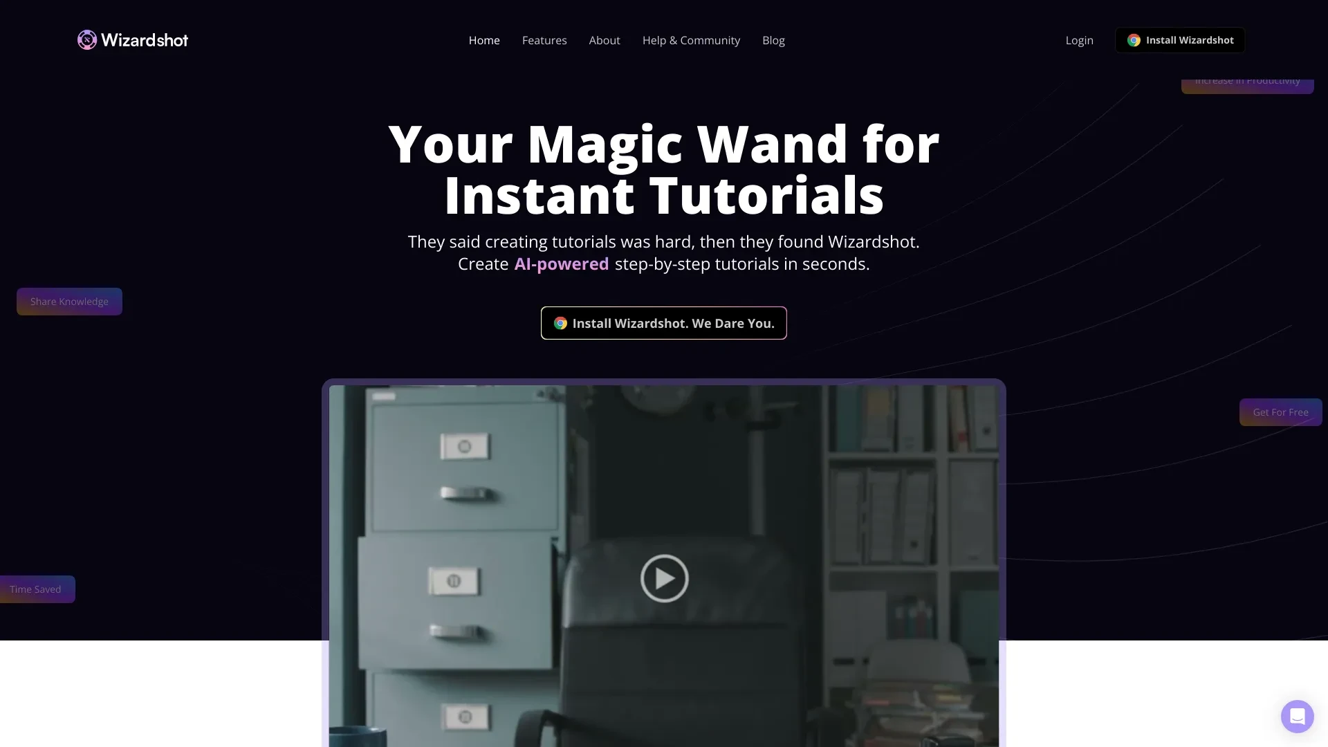 Wizardshot website preview