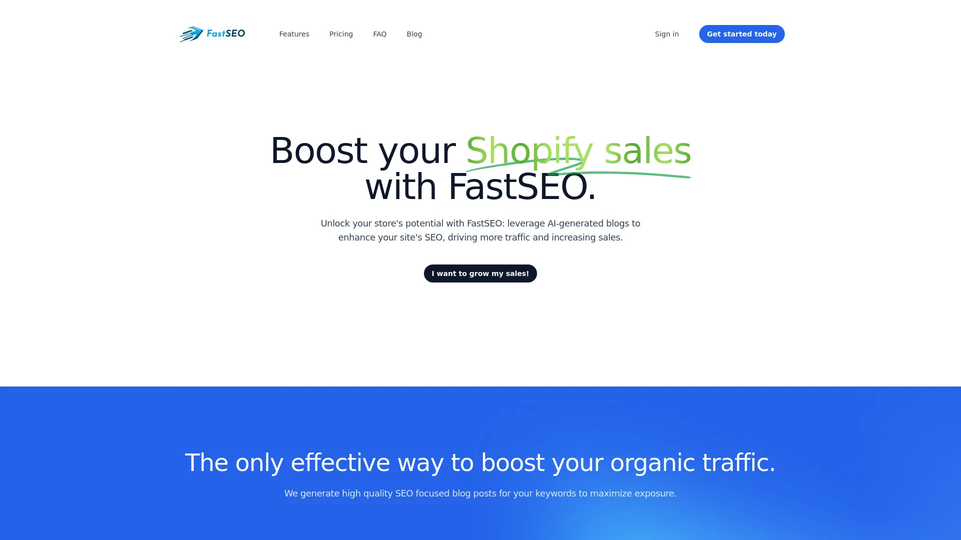 FastSEO website preview