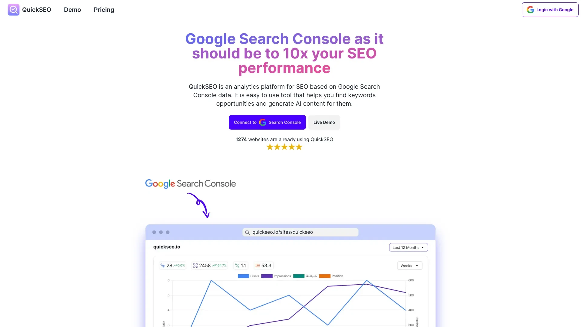 QuickSEO website preview