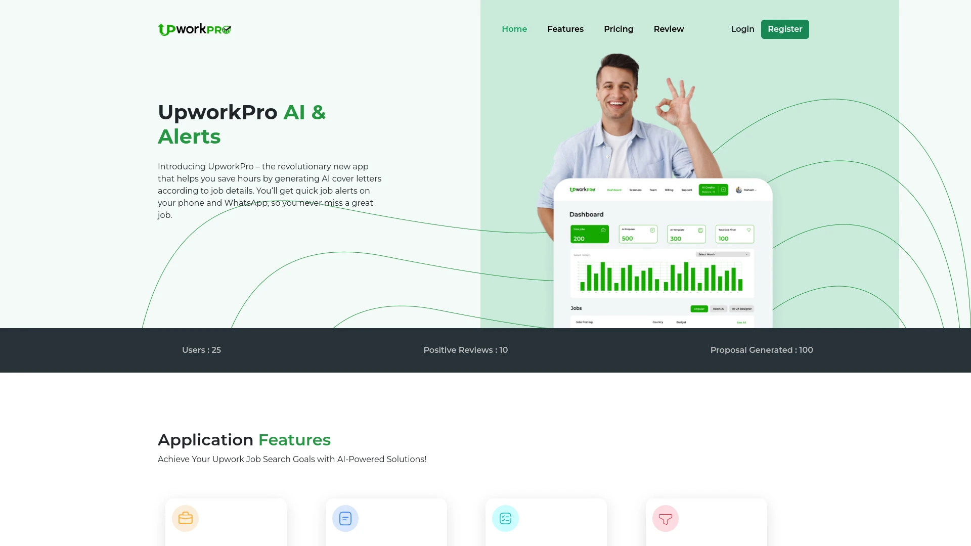 UpworkPro website preview