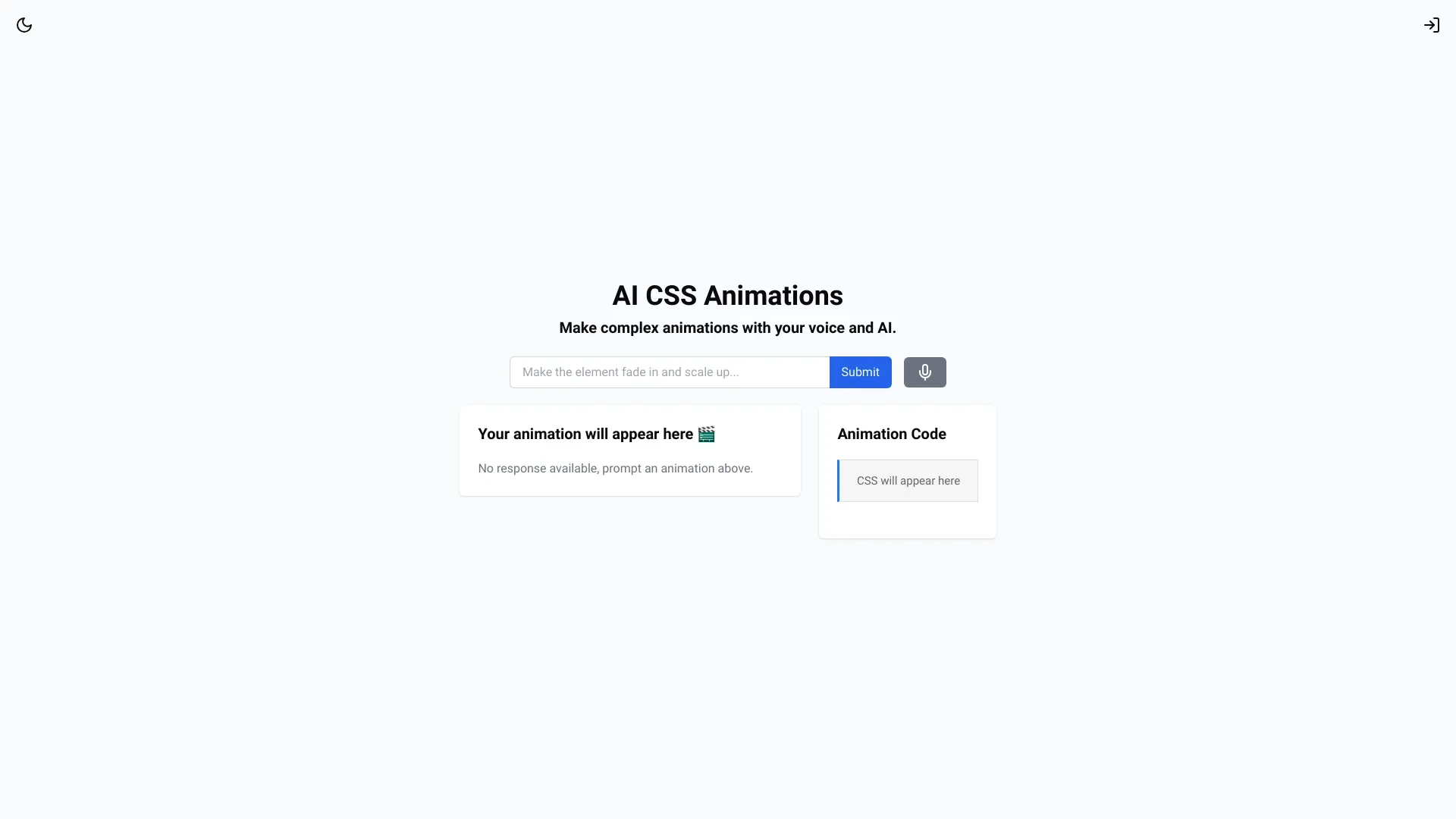 AI CSS Animations website preview