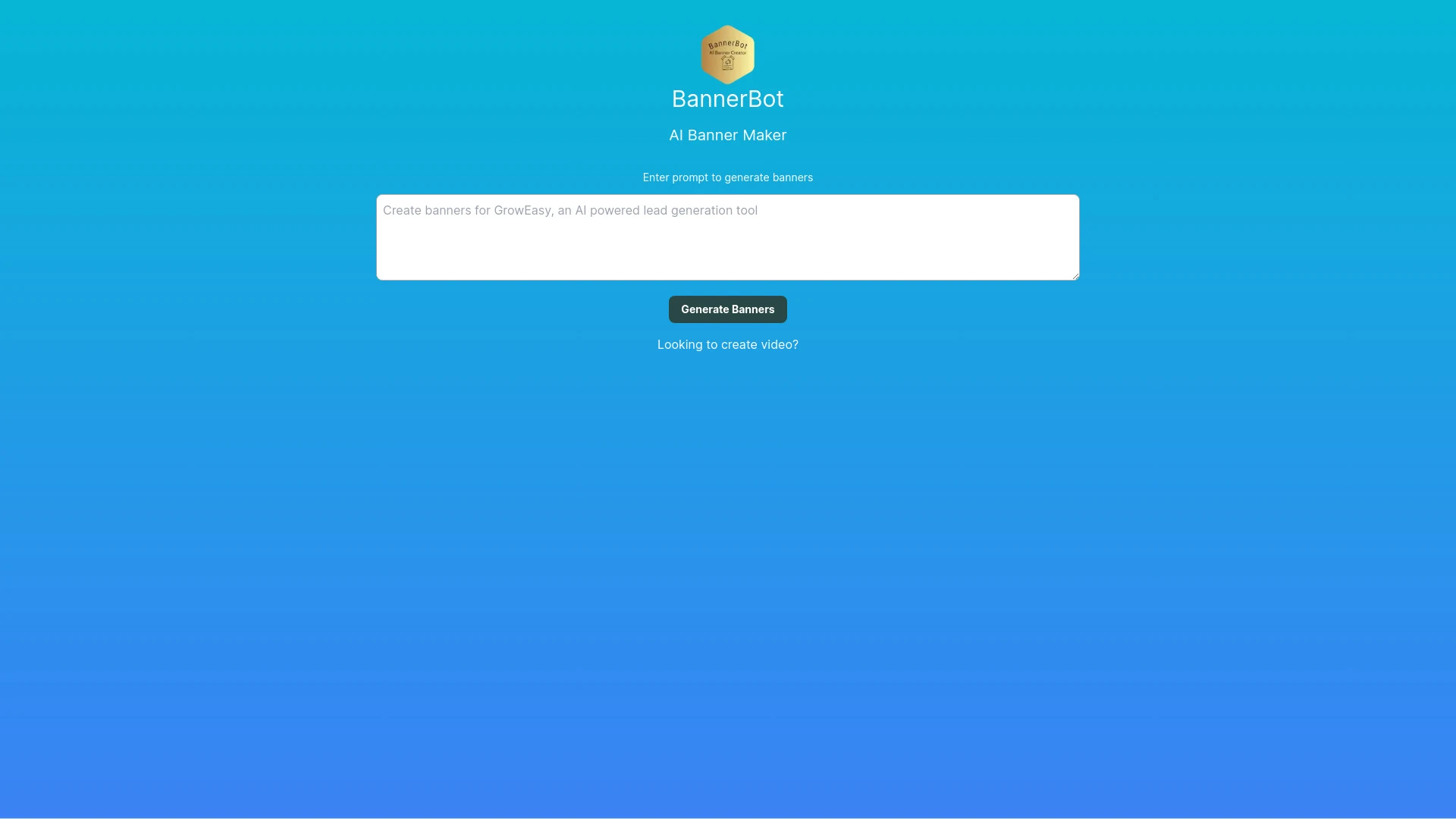 BannerBot website preview