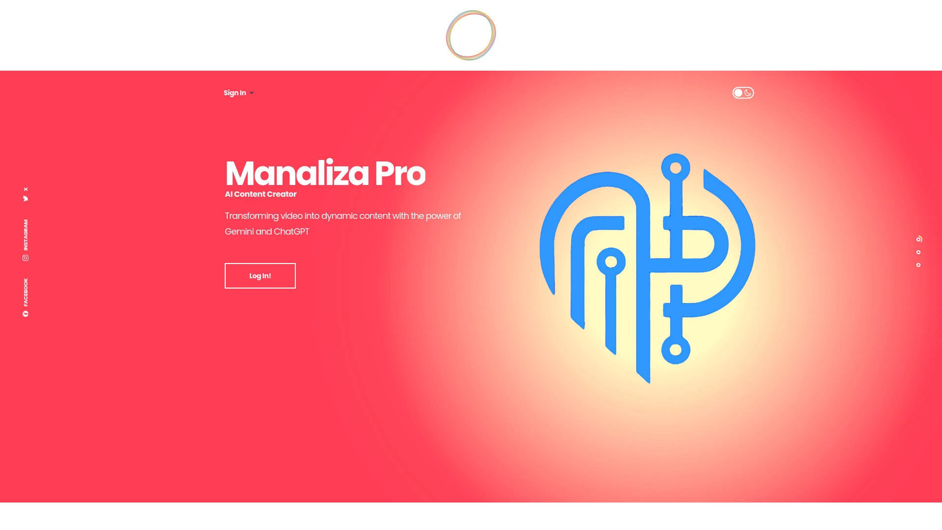 Manaliza Pro website preview