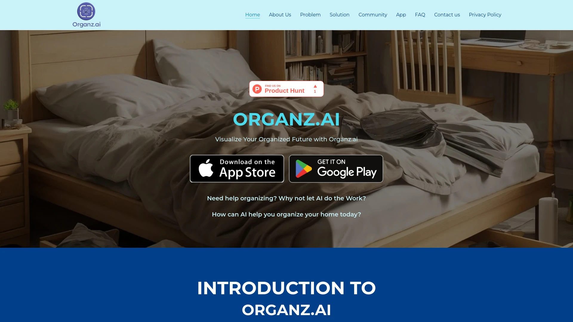 Organz.ai website preview