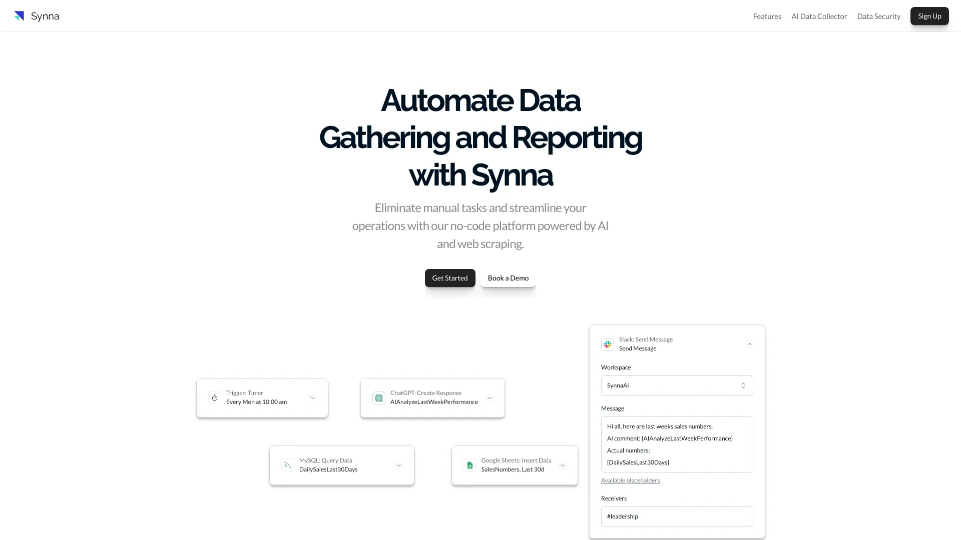 Synna.Ai website preview