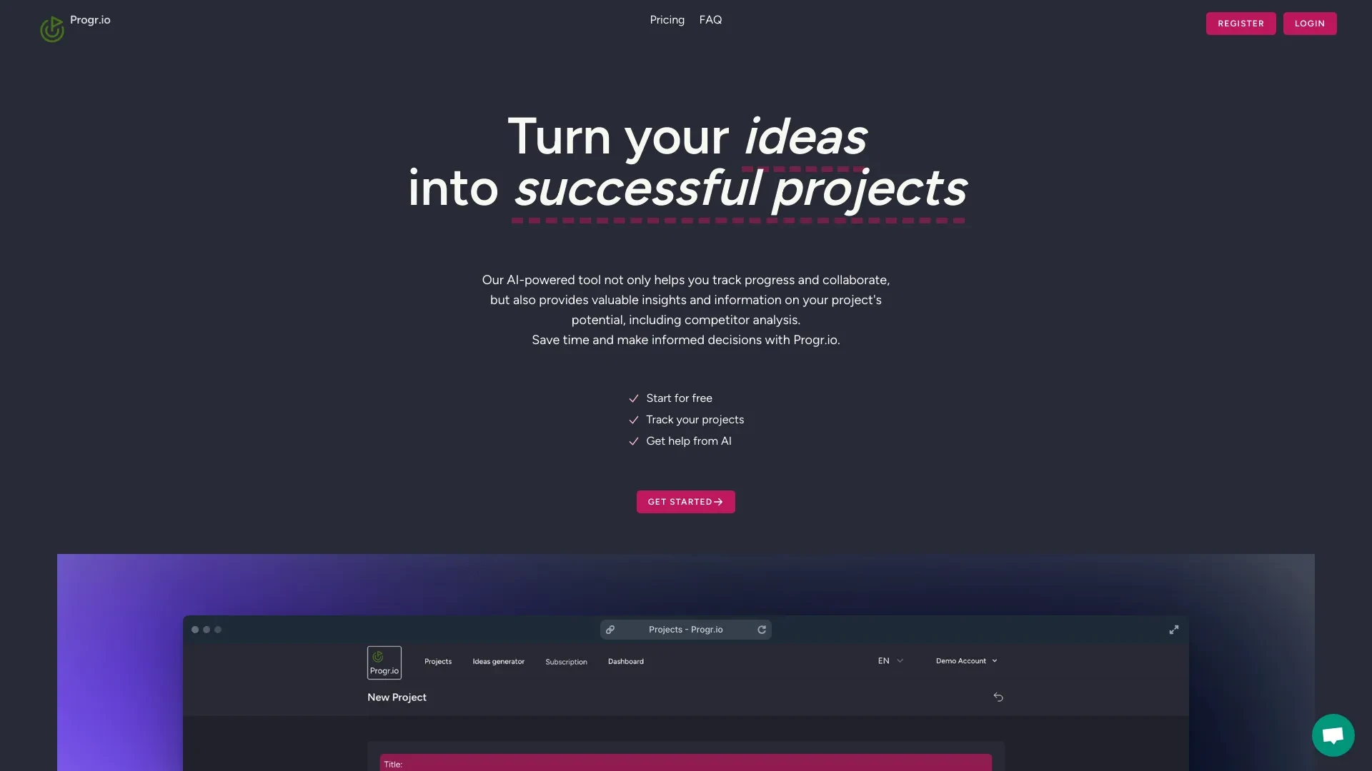 Progr.io website preview