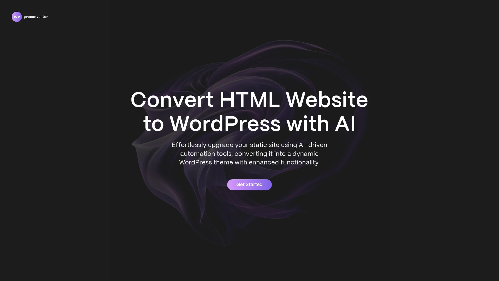 WP Pro Converter website preview