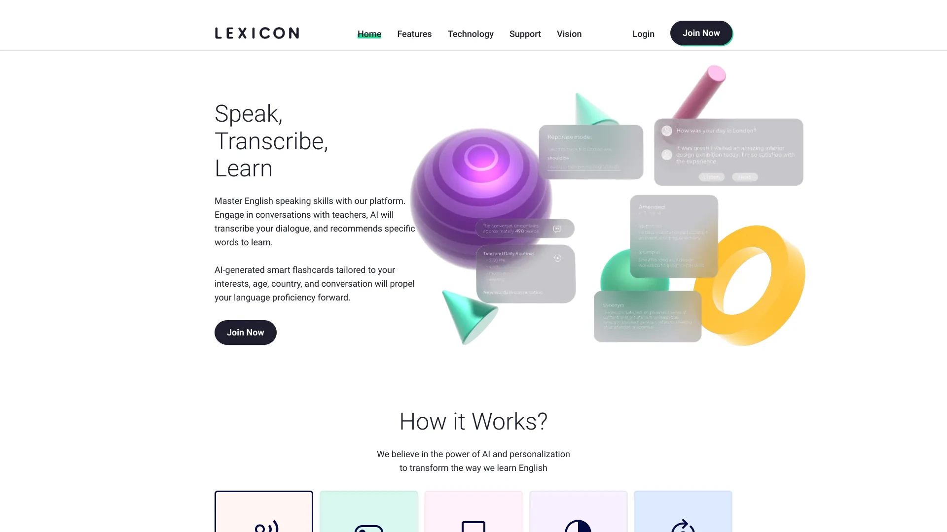 Lexicon website preview