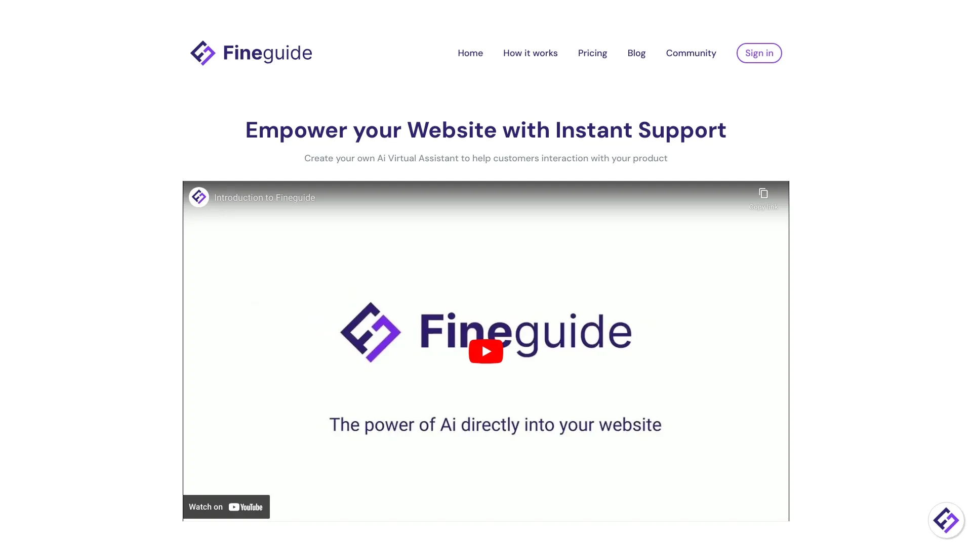 Fineguide website preview