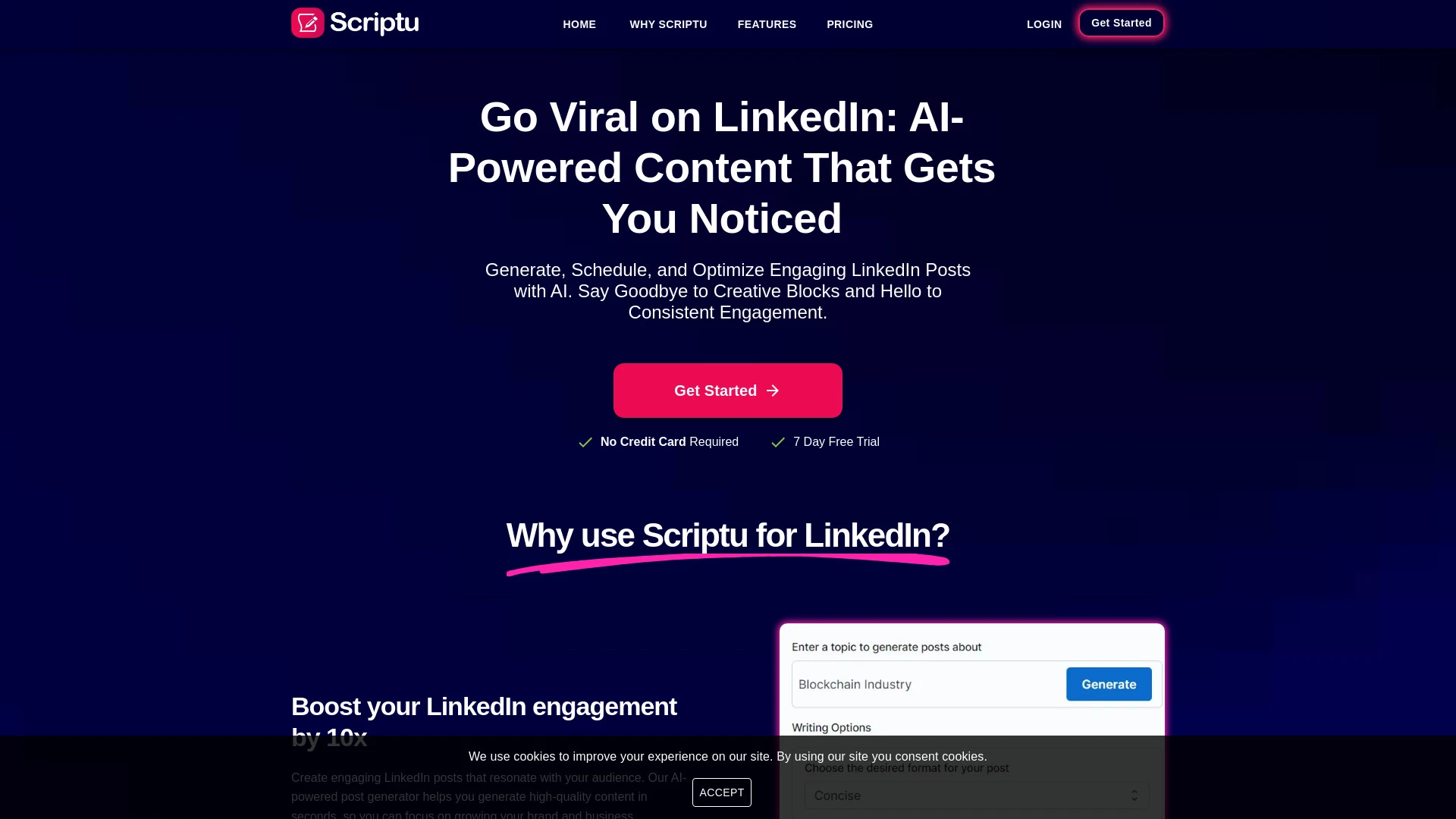 Scriptu website preview