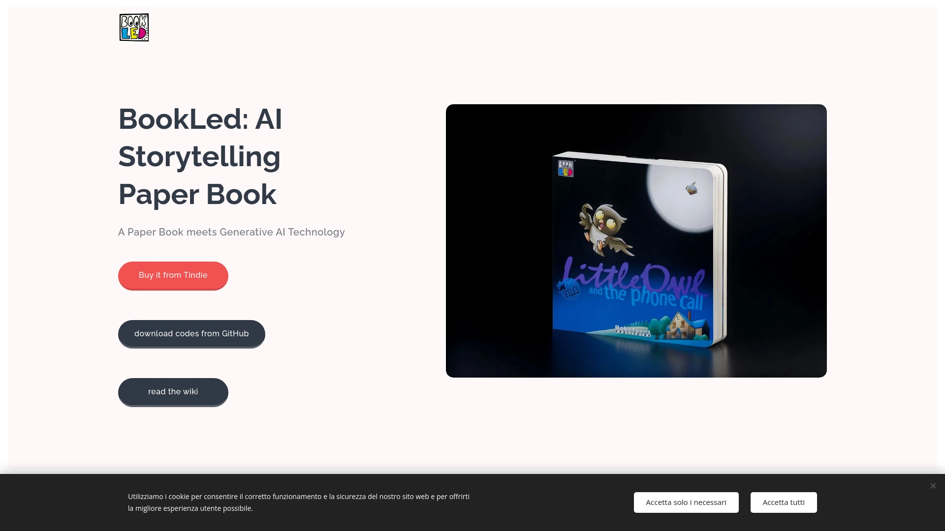 BookLed website preview