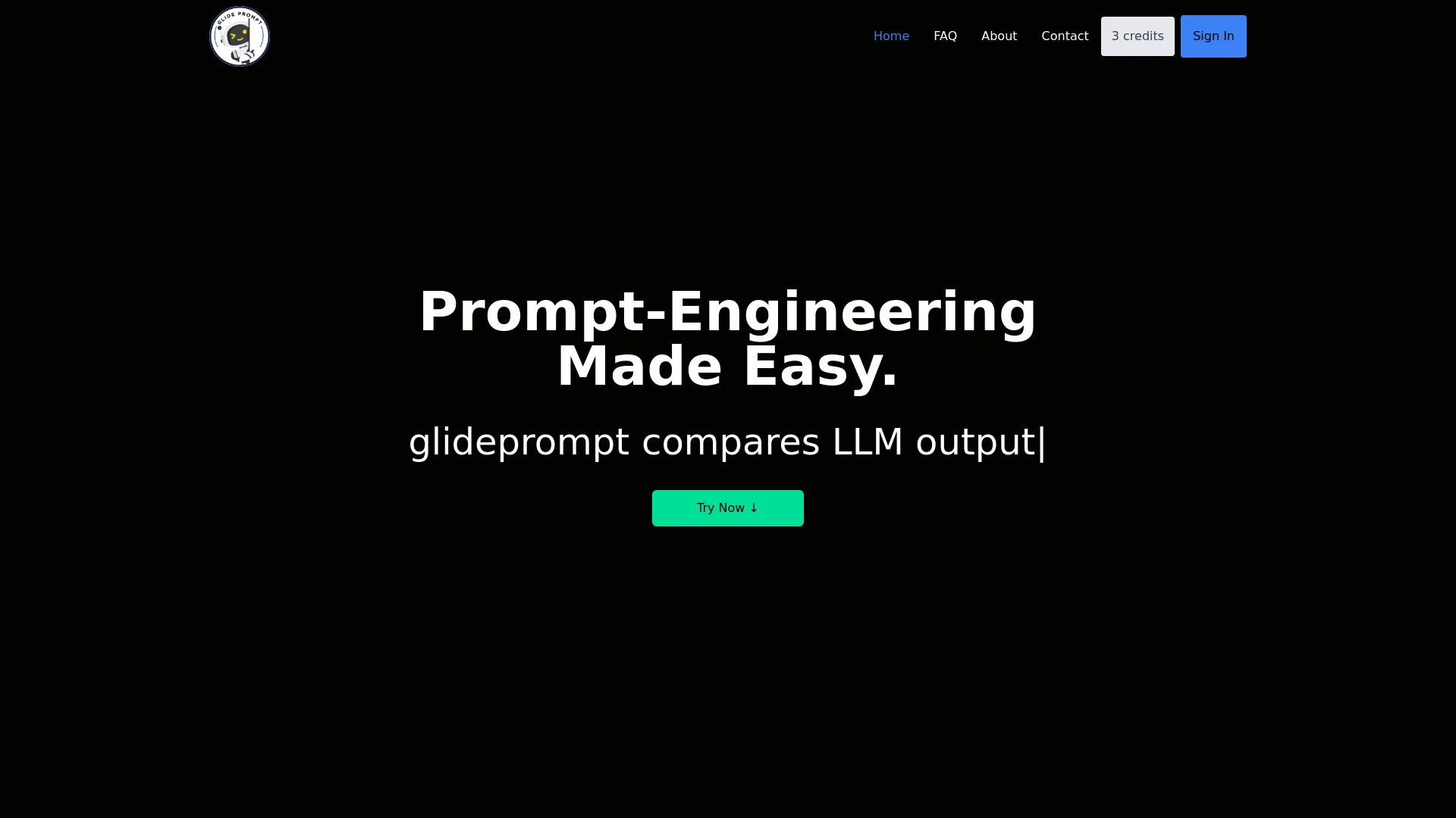 glideprompt website preview