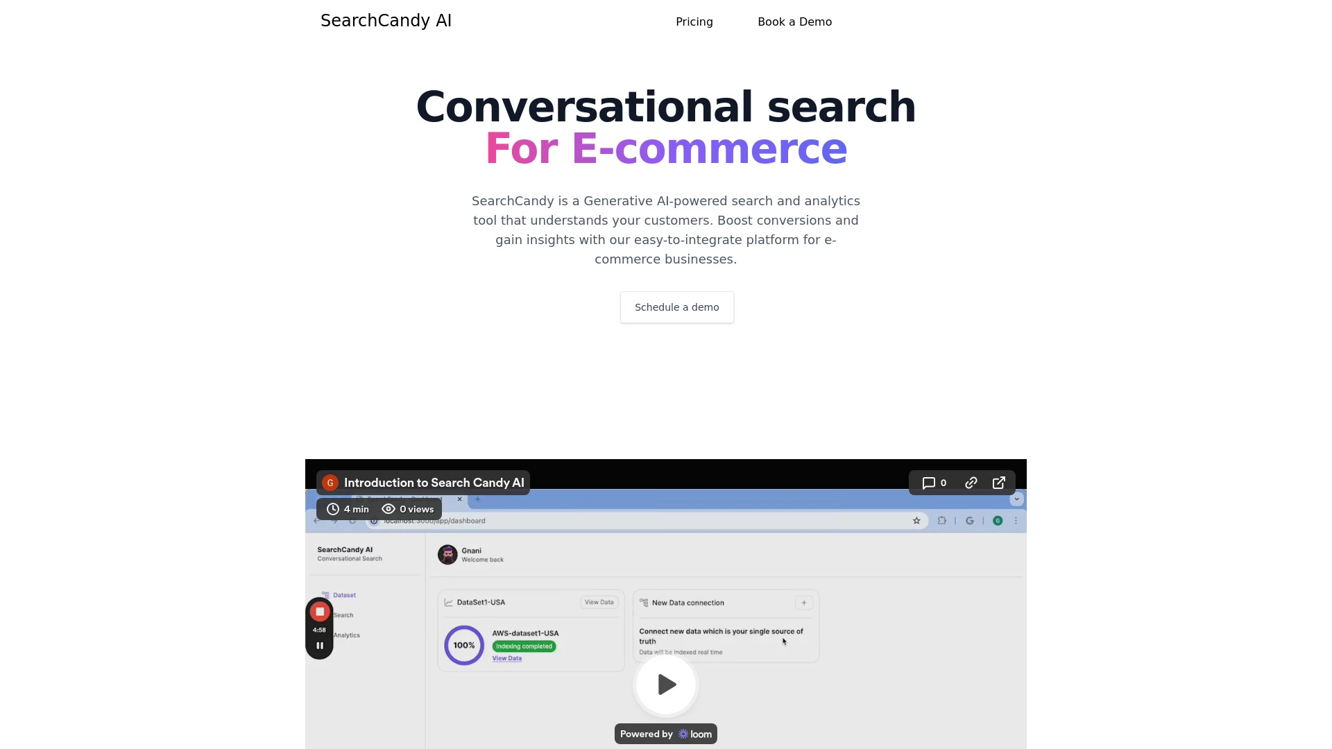 Search Candy website preview