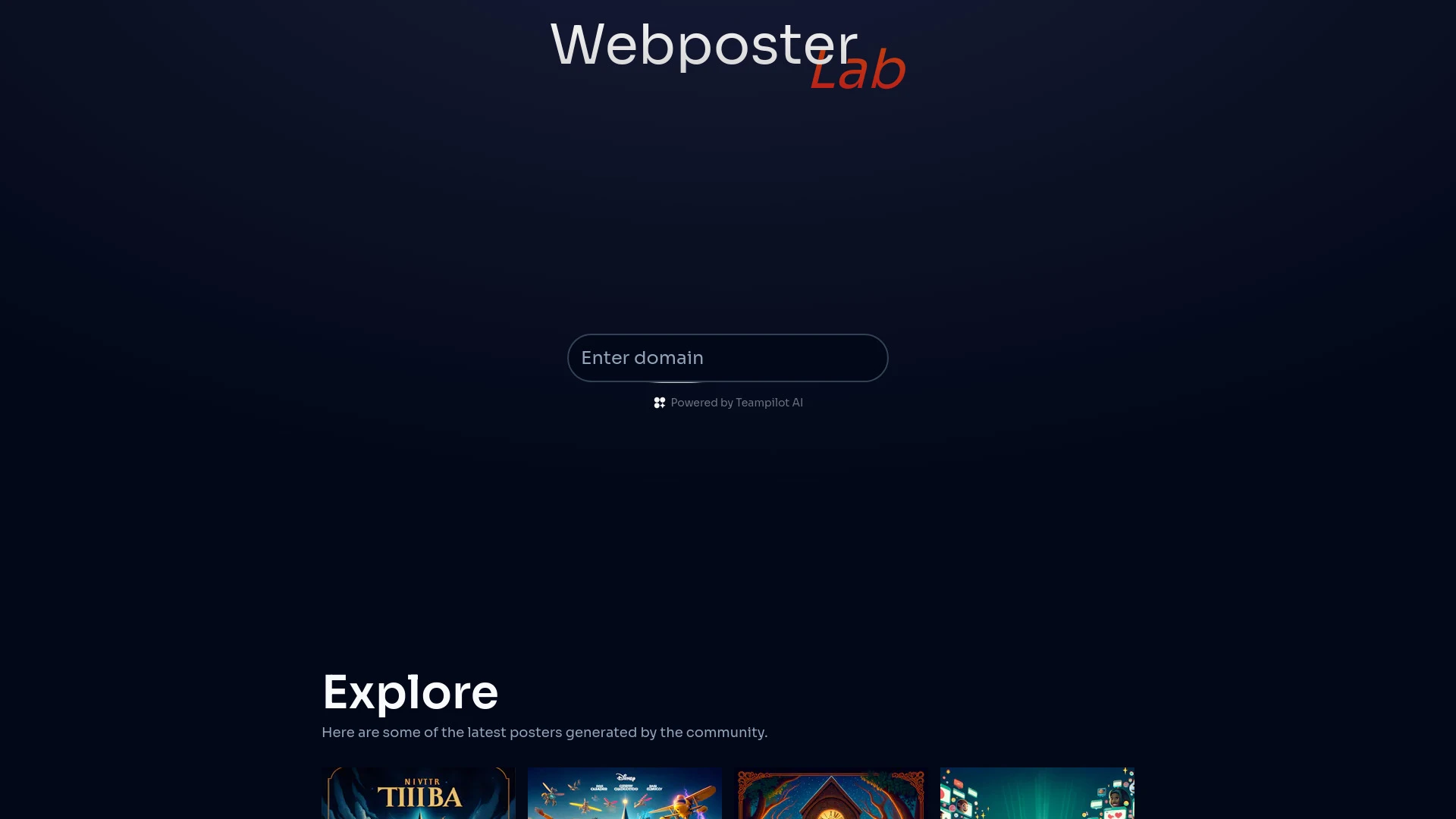 Webposter Lab website preview