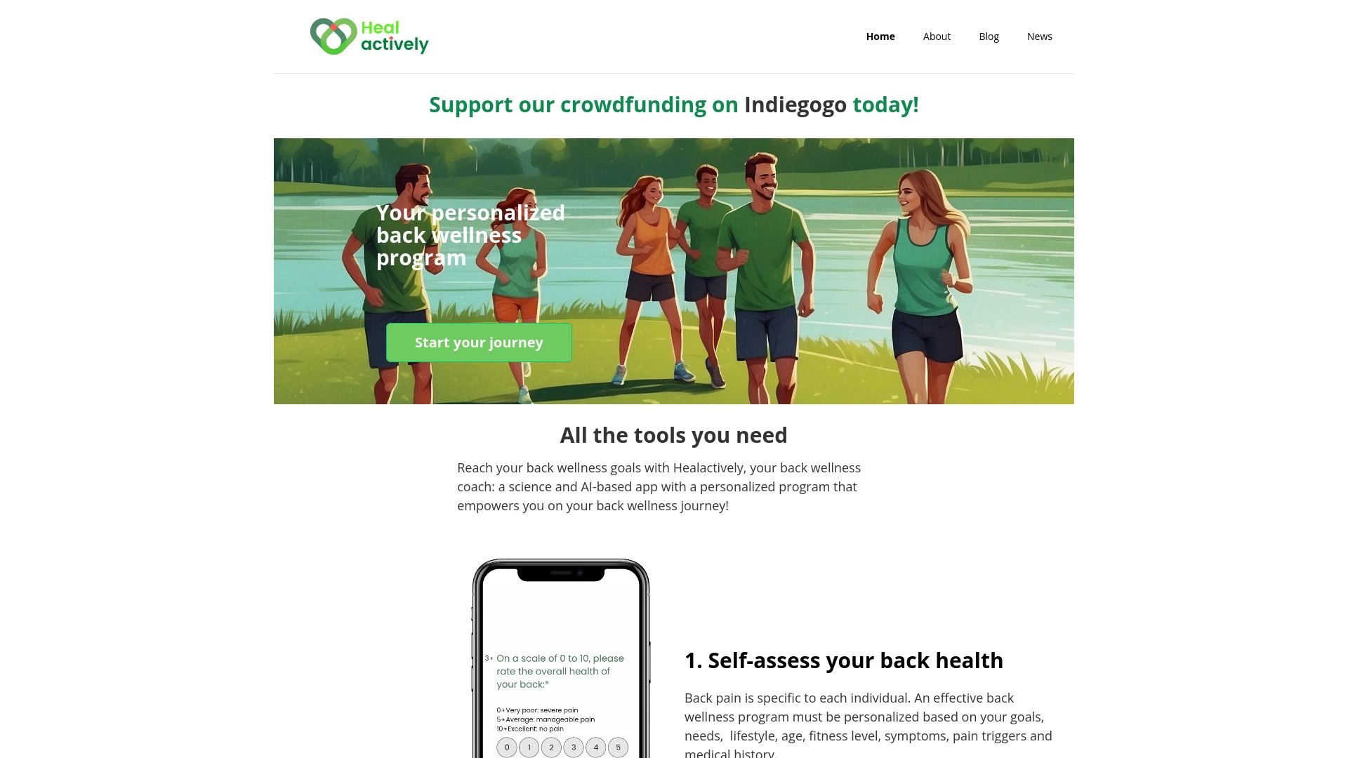 Healactively website preview