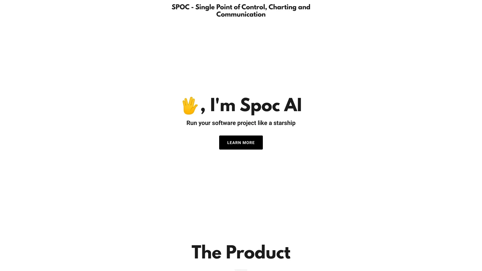 Spoc AI website preview